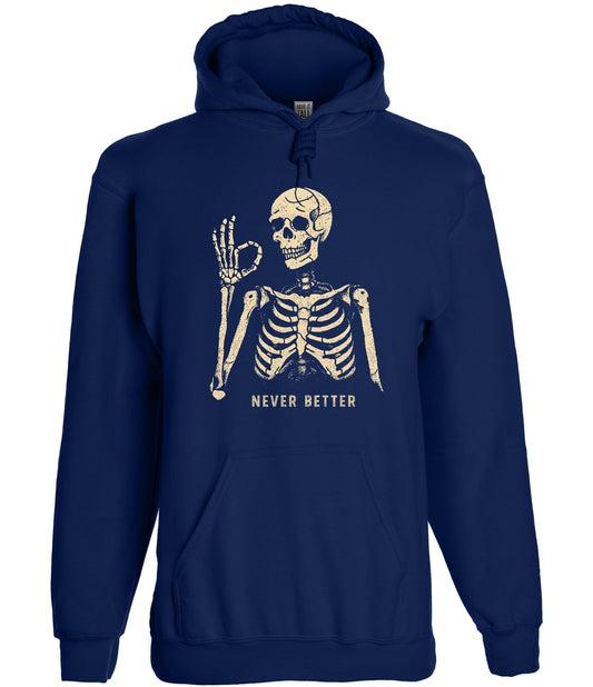 Have It Tall Men's Never Better Graphic Tall Hoodie Navy X-Large Tall