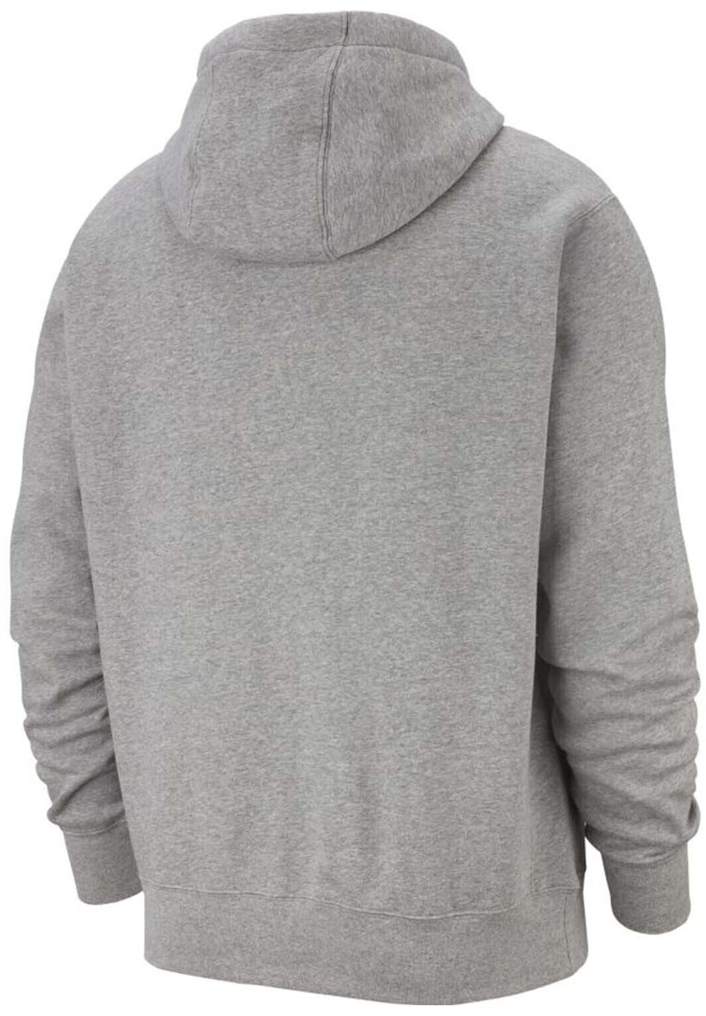 Nike Pull Over Hoodie, Dark Grey Heather/Mattelic Silver/White, Small-T