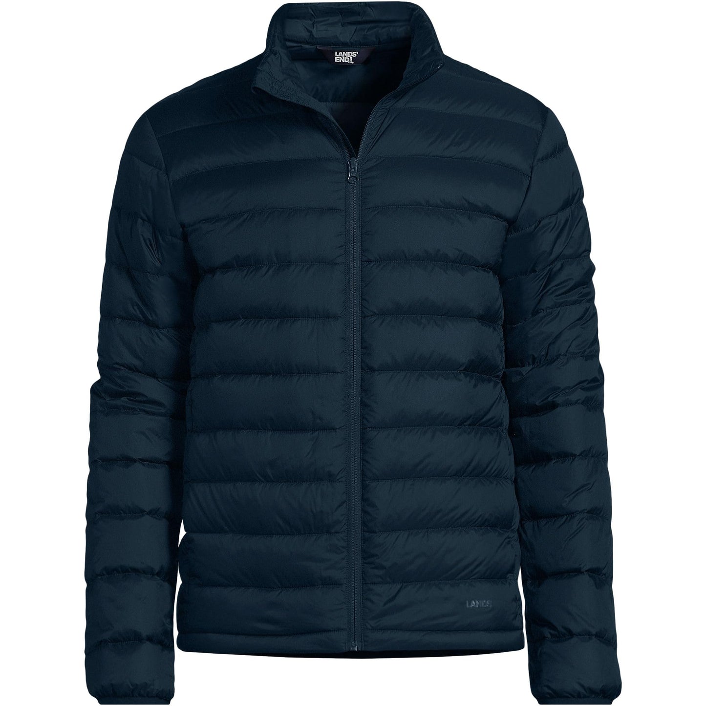 Lands' End Mens Wanderweight Down Jacket Radiant Navy Tall Large