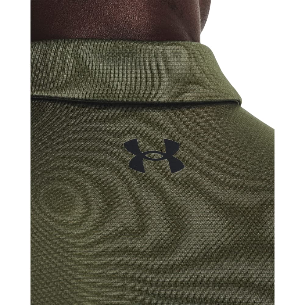 Under Armour Men's Tech Golf Polo, (390) Marine OD Green / / Black, X-Large Tall
