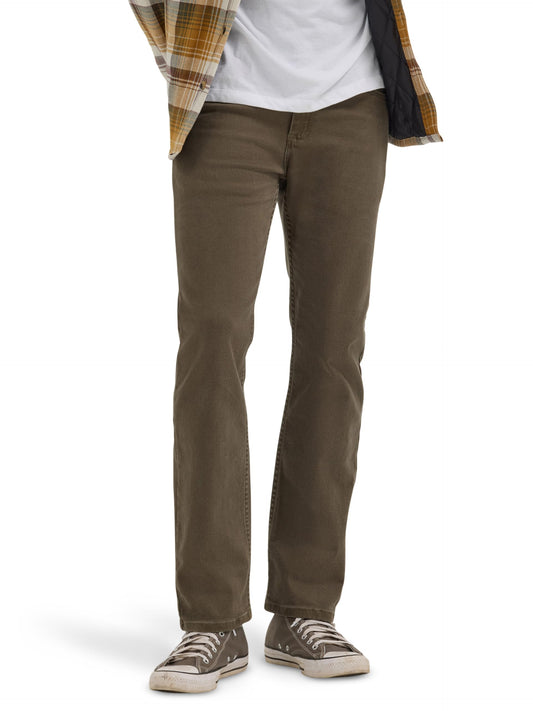 Wrangler Authentics Men's Classic 5-Pocket Regular Fit Flex Jean, Olive