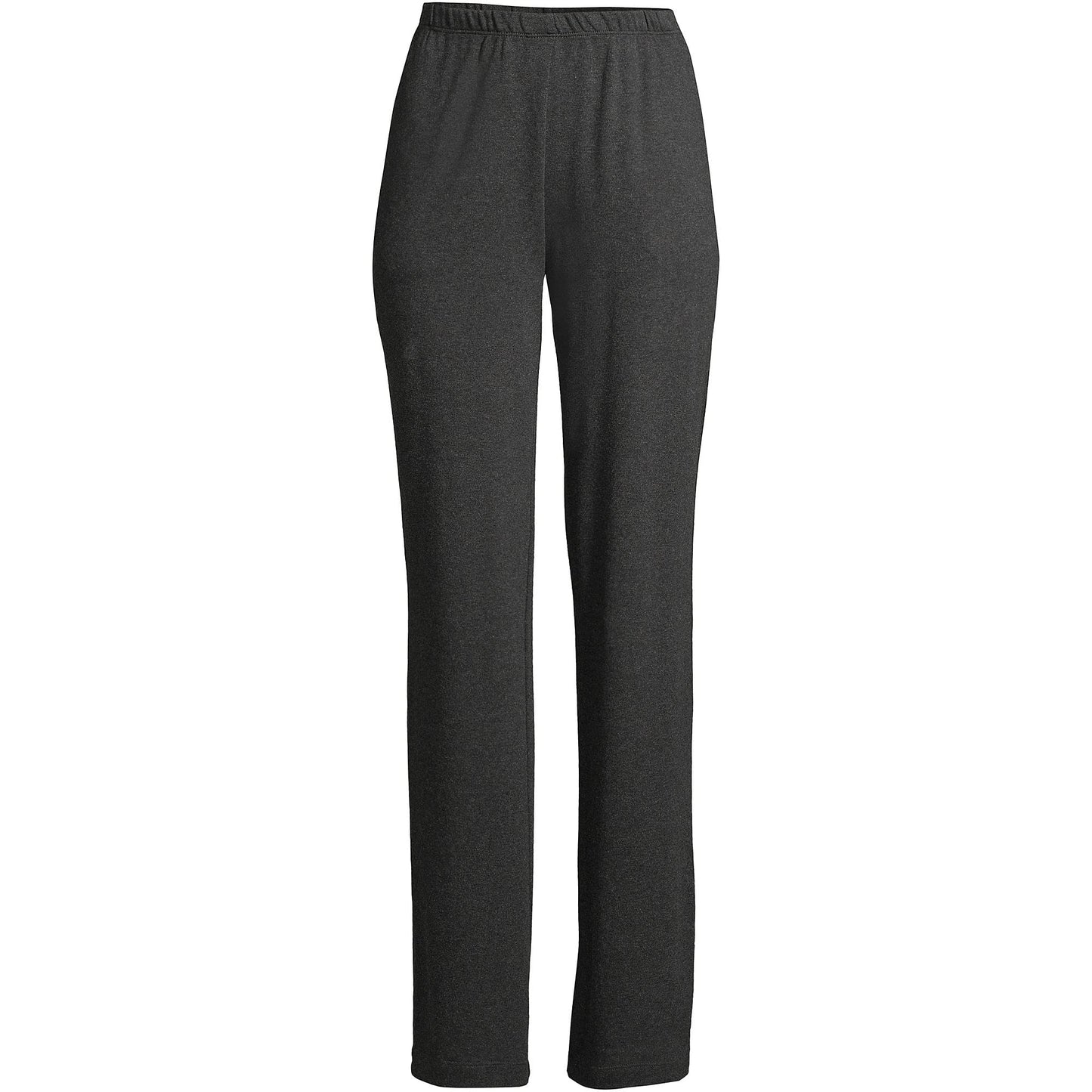 Lands' End Women s Sport Knit Pants Dark Charcoal Heather Tall Large