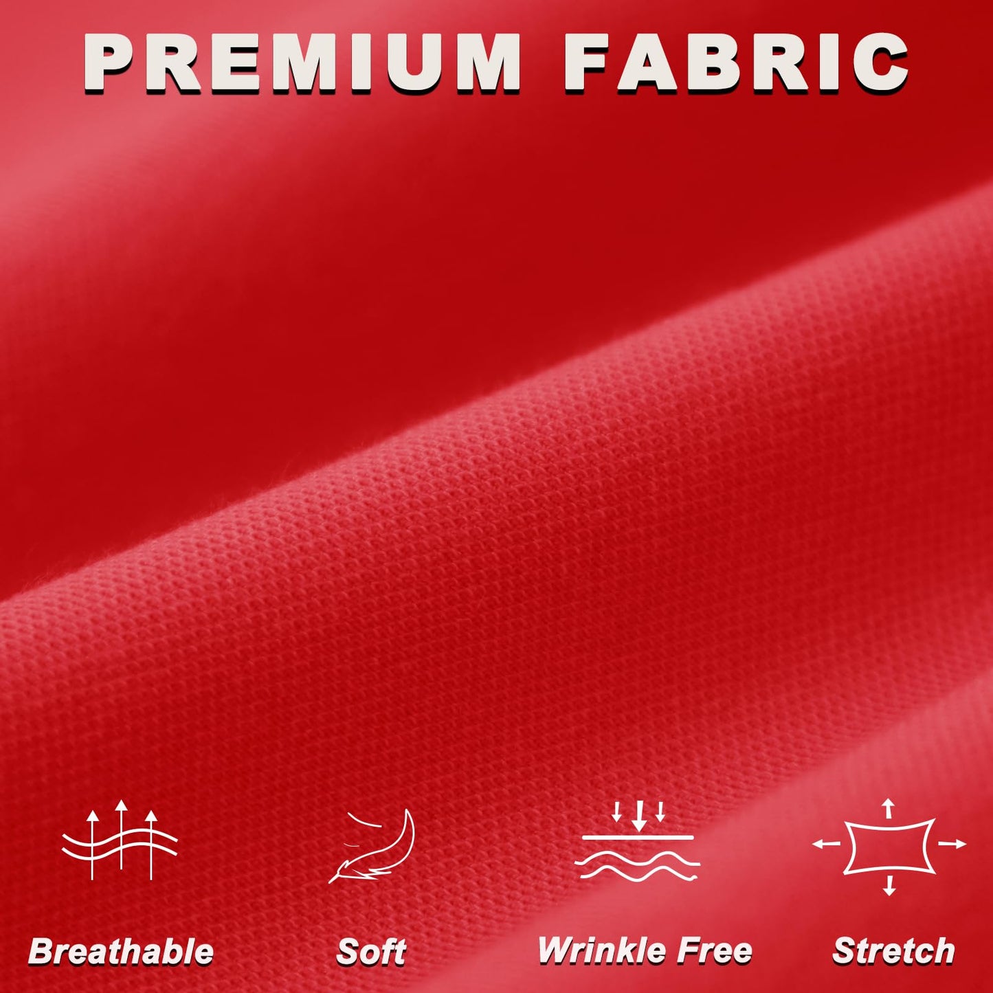 iChosy Womens High Waist Wide Straight Leg Trousers Casual Slacks Dress Pants with Pockets Red 18 ExtraTall