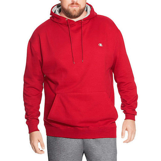Champion Big and Tall Hoodies for Men - Fleece Pullover Sweatshirt Mens Hoodie Red