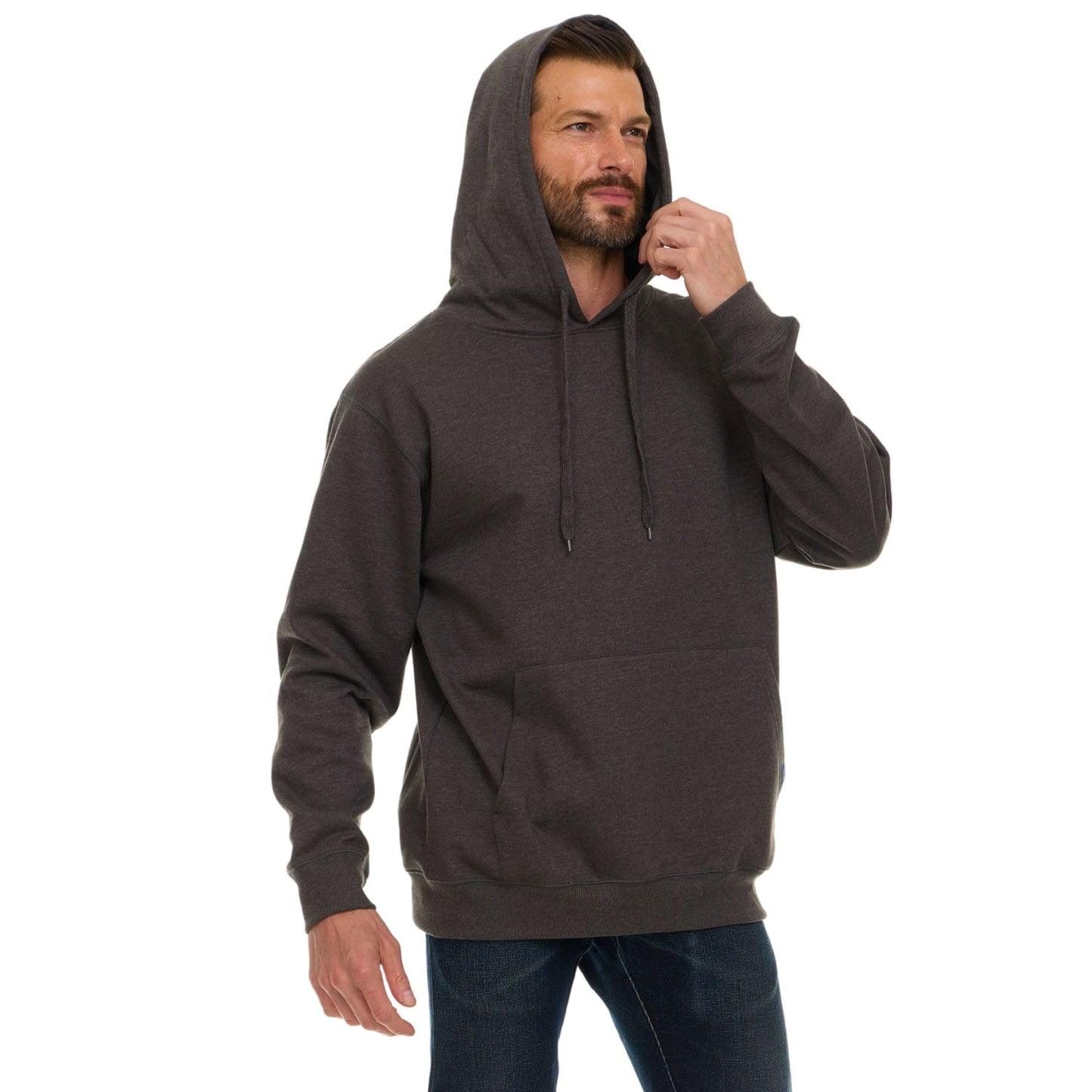 Wrangler Big and Tall Hoodie for Men, Fleece Heavyweight Pullover Sweatshirt, Relaxed Fit Mens Work Hoodies - 3XLT