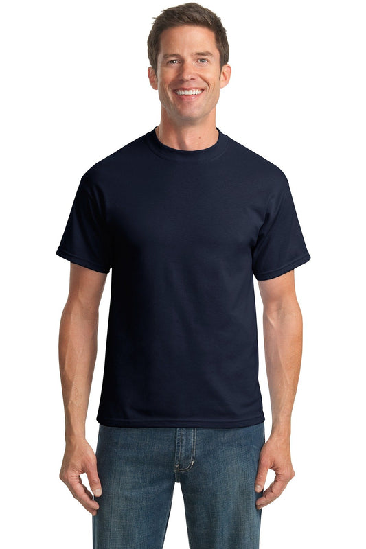 Port & Company Men's Tall 50/50 Cotton/Poly T Shirts 4XLT Navy