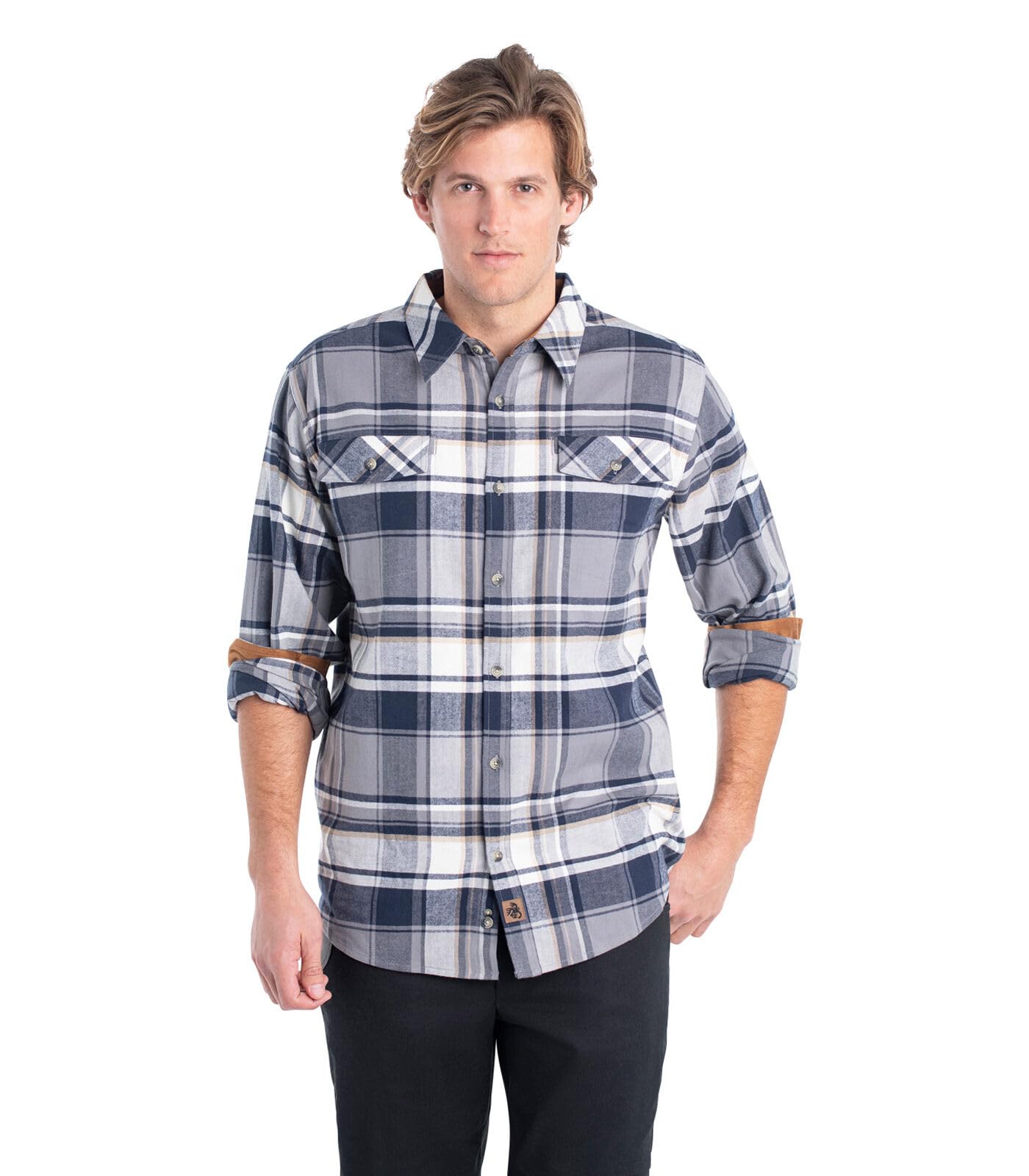 Legendary Whitetails Mens Flannel Shirt Long Sleeve Button Down Relaxed Fit, Horizon Trapper Plaid, 4XT