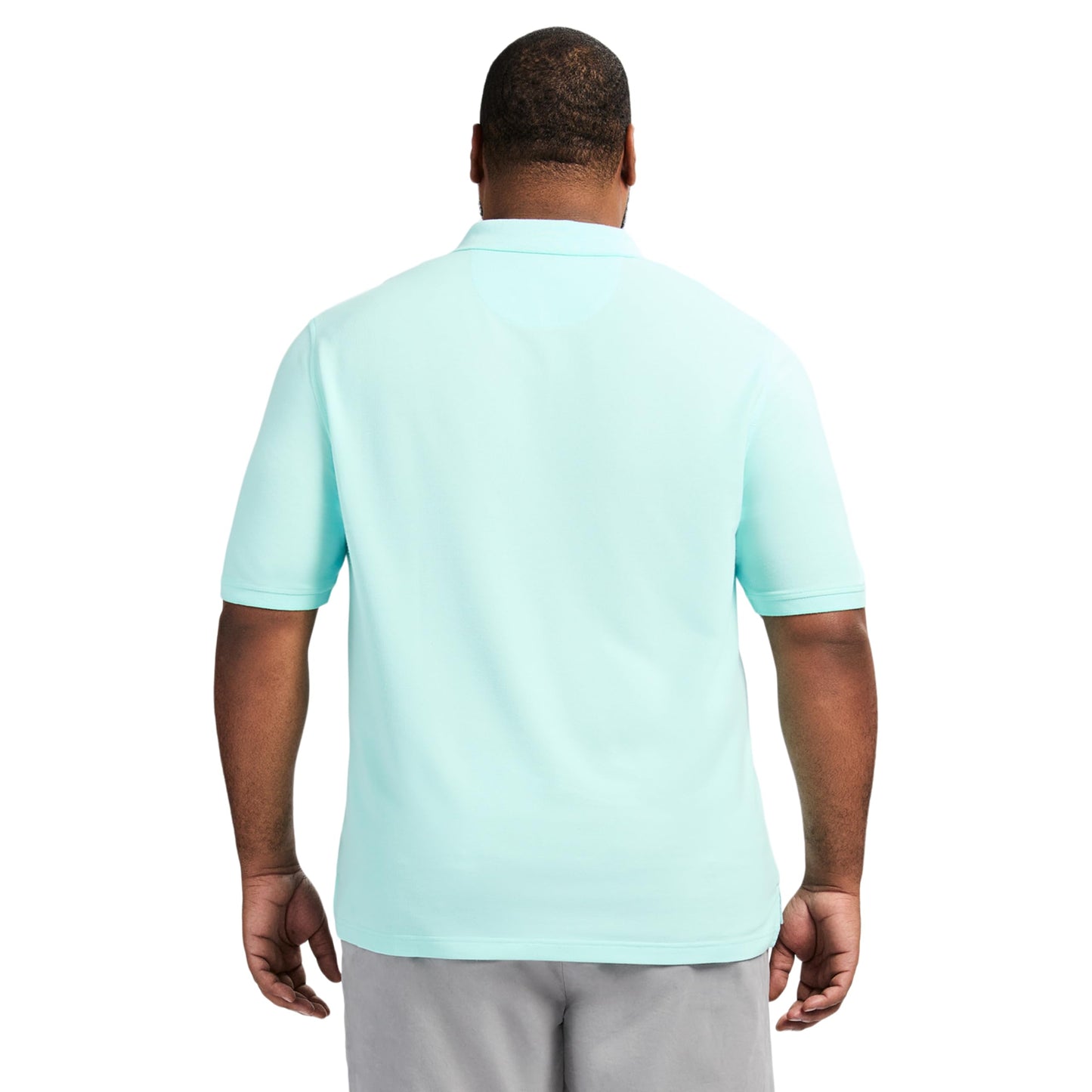 IZOD Men's Big and Tall Advantage Performance Short Sleeve Polo Shirt, Limpet Shell