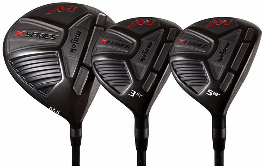 XL Big & Tall Men's (+2" Longer Than Standard Length) Majek K-Series High Launch 460cc 12.5° Driver and 3 5 Fairway Wood Set Golf Clubs, Right Handed Ultra Forgiving Regular Flex Graphite Shaft