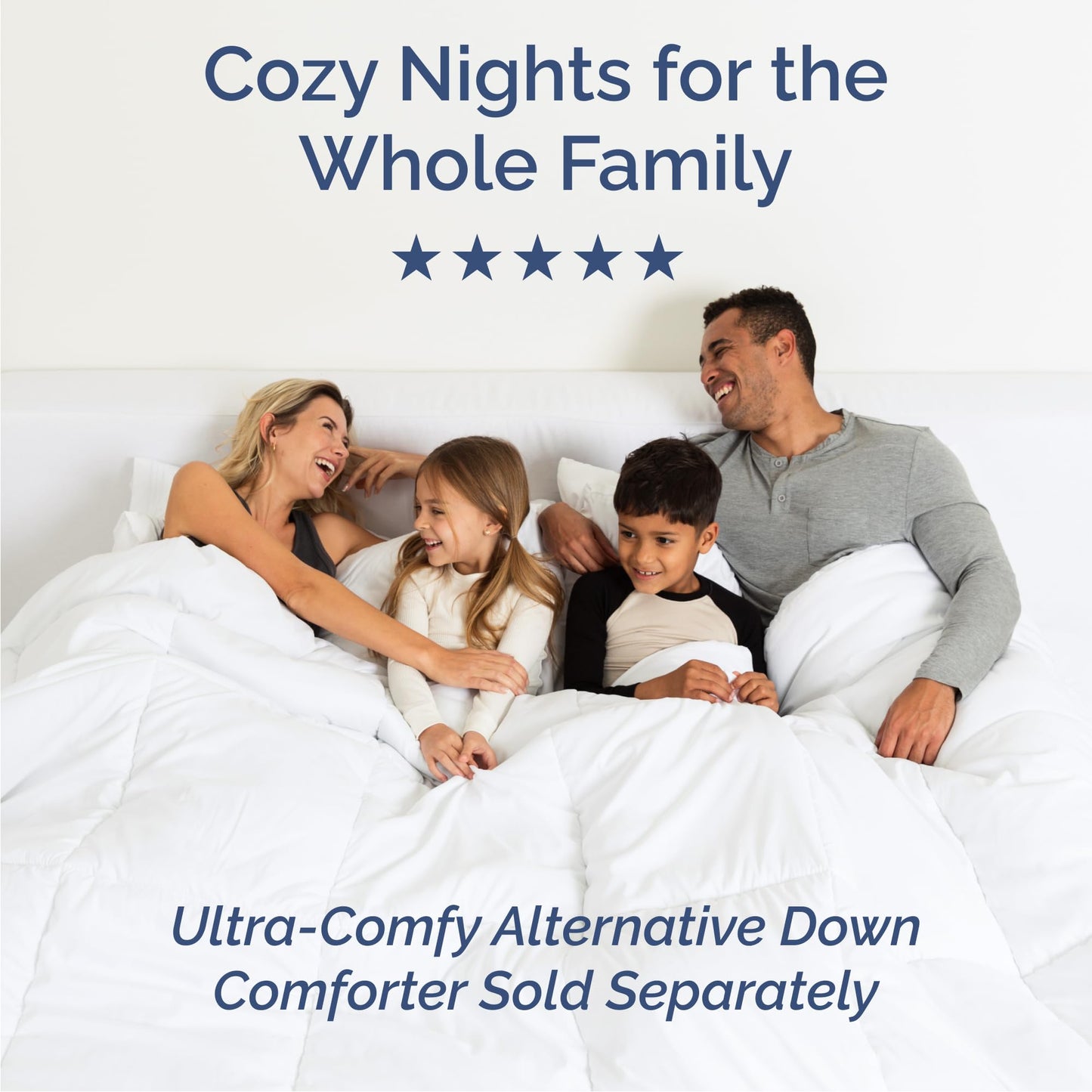 Cal King Size 4 Piece Sheet Set - Comfy Breathable & Cooling Bed Sheets Set - Hotel Luxury Bedding for Women, Men, Kids, Teens, Boys & Girls - Deep Pockets, Ultra-Soft, Wrinkle Free - Oeko-Tex - White