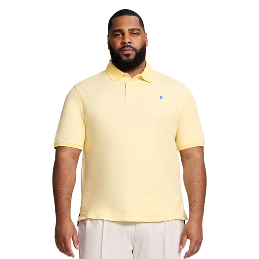 IZOD Men’s Big-and-Tall Advantage Performance Short-Sleeve Solid Polo Shirt, Lemon, XX-Large