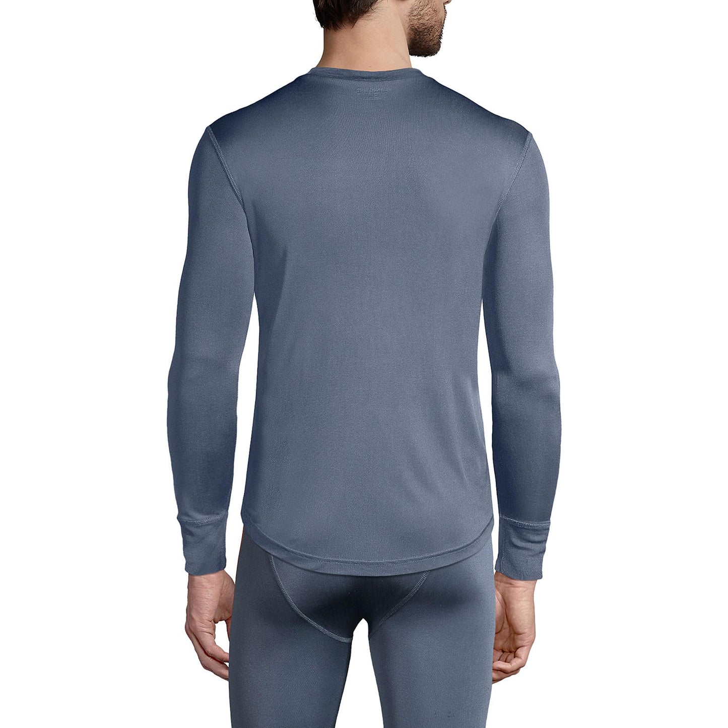 Lands' End Mens Silk Interlock Crew Shale Tall Large