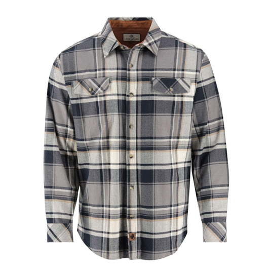 Legendary Whitetails Men's Big & Tall Flannel Shirt Long Sleeve Button Down Relaxed Fit, Horizon Trapper Plaid