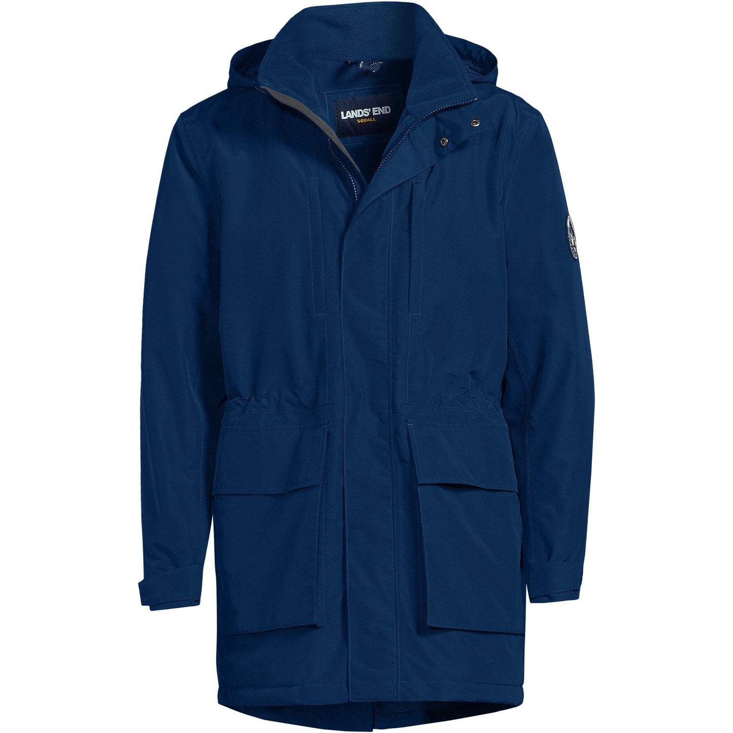Lands' End Mens Squall Waterproof Parka Deep Sea Navy Big And Tall 4xlt