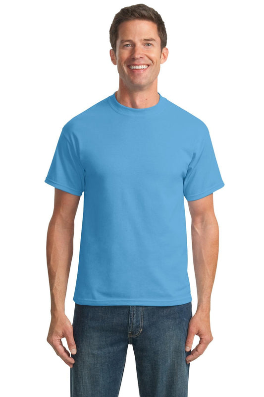 Port & Company Men's Tall 50/50 Cotton/Poly T Shirts 4XLT Aquatic Blue