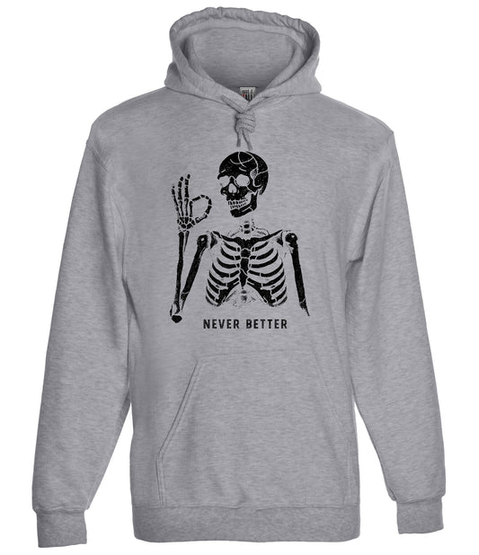 Have It Tall Men's Never Better Graphic Tall Hoodie Sport Gray Medium Tall