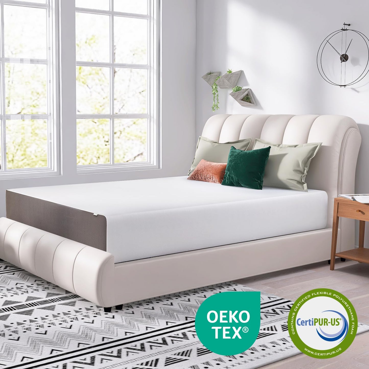 Amazon Basics California King Memory Foam Mattress, Soft Plush Feel (84" Long)