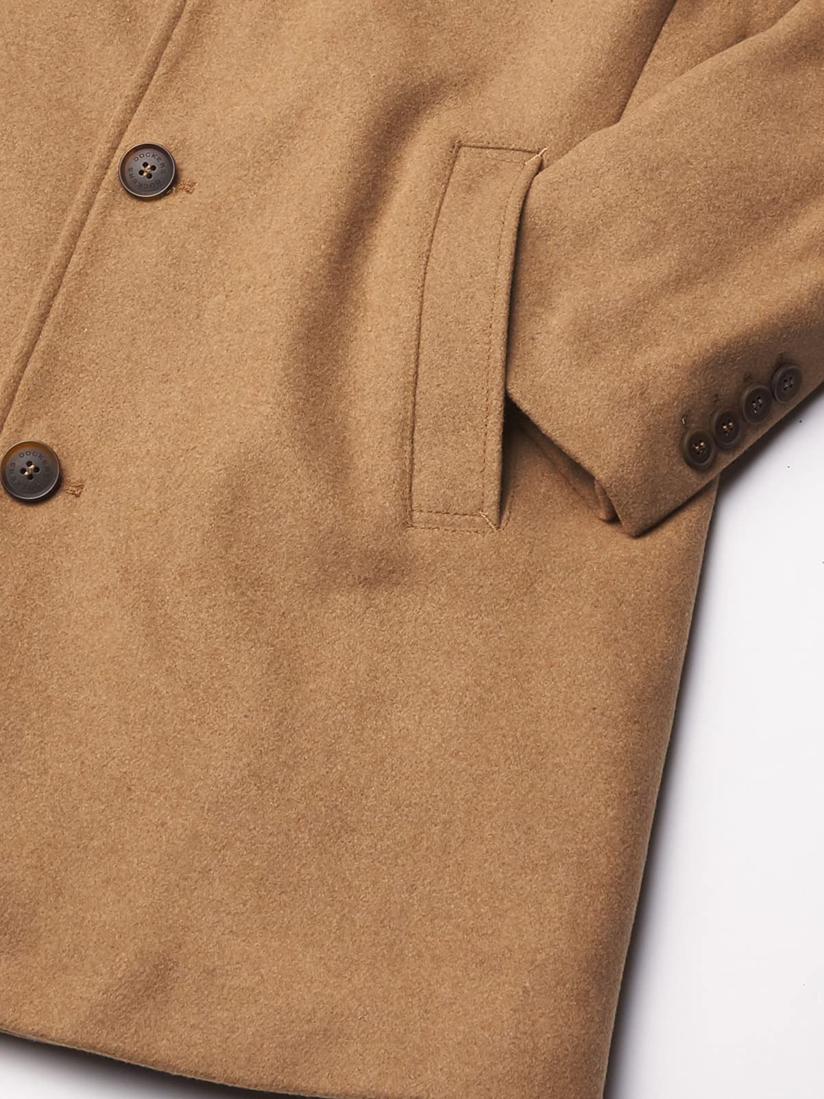 Dockers Men's Henry Wool Blend Top Coat (Regular and Big & Tall Sizes), Camel, 4XT
