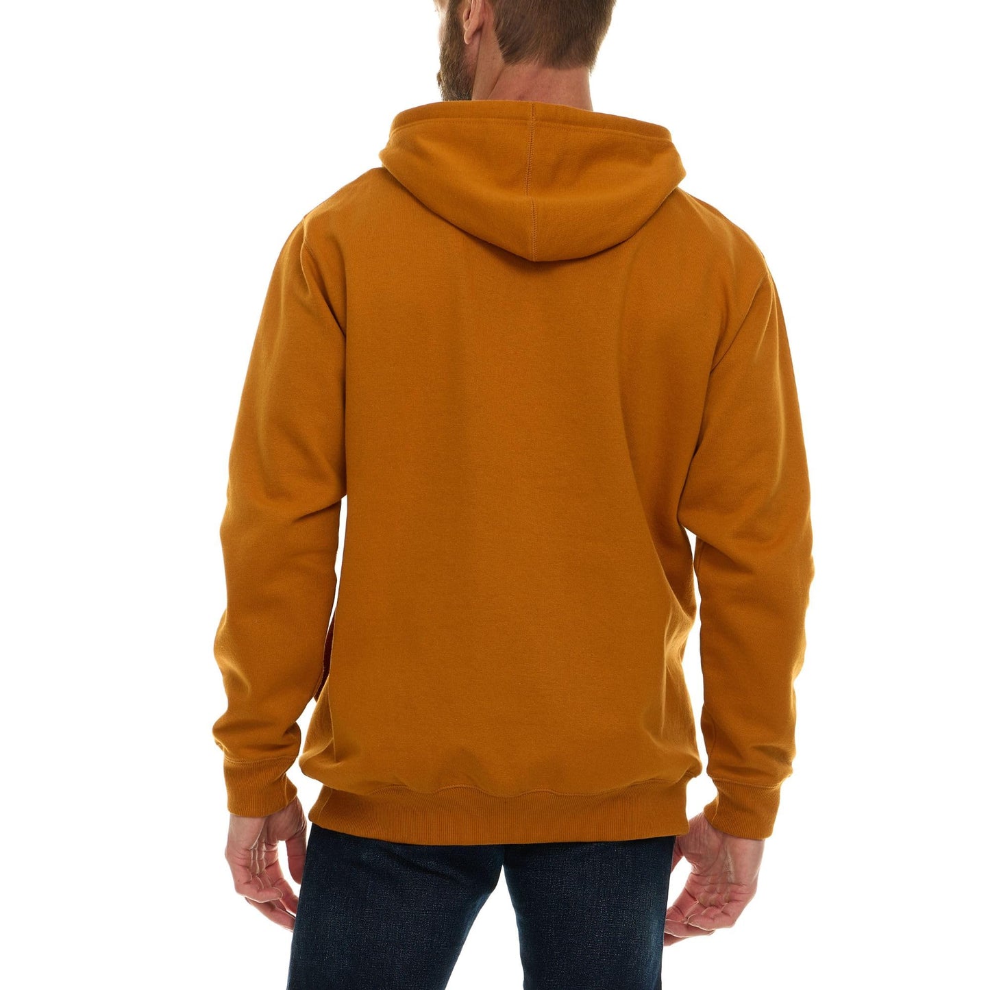 Wrangler Big and Tall Hoodie for Men, Fleece Heavyweight Pullover Sweatshirt, Relaxed Fit Mens Work Hoodies Brown - 5XLT