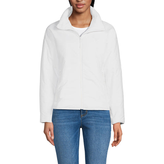 Lands' End Women's Tall WanderFree Insulated Jacket Small White