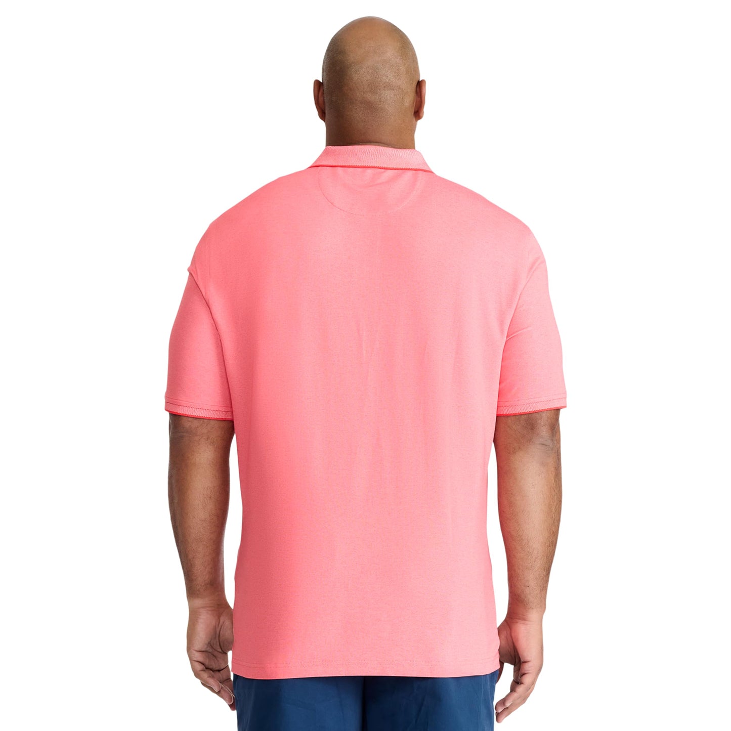 IZOD Men's Big Advantage Performance Short Sleeve Polo Shirt, Cayenne, Large Tall