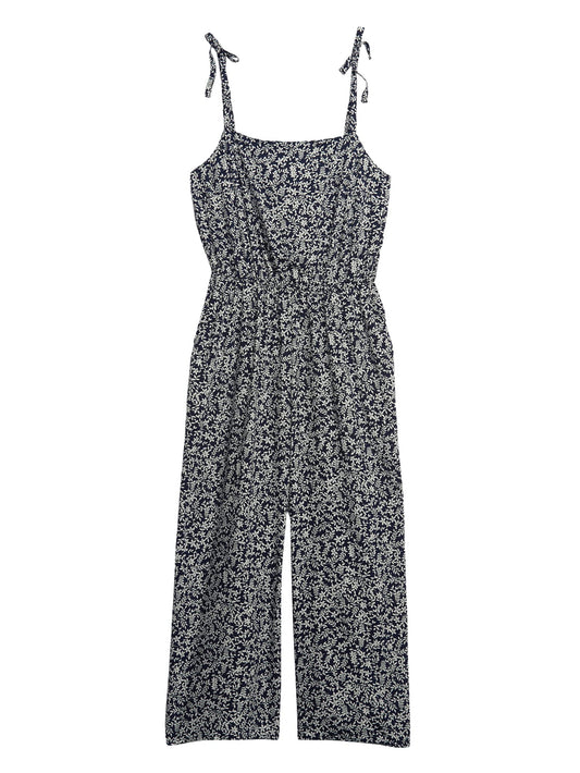 GAP Womens Cami Jumpsuit Navy Floral S/T
