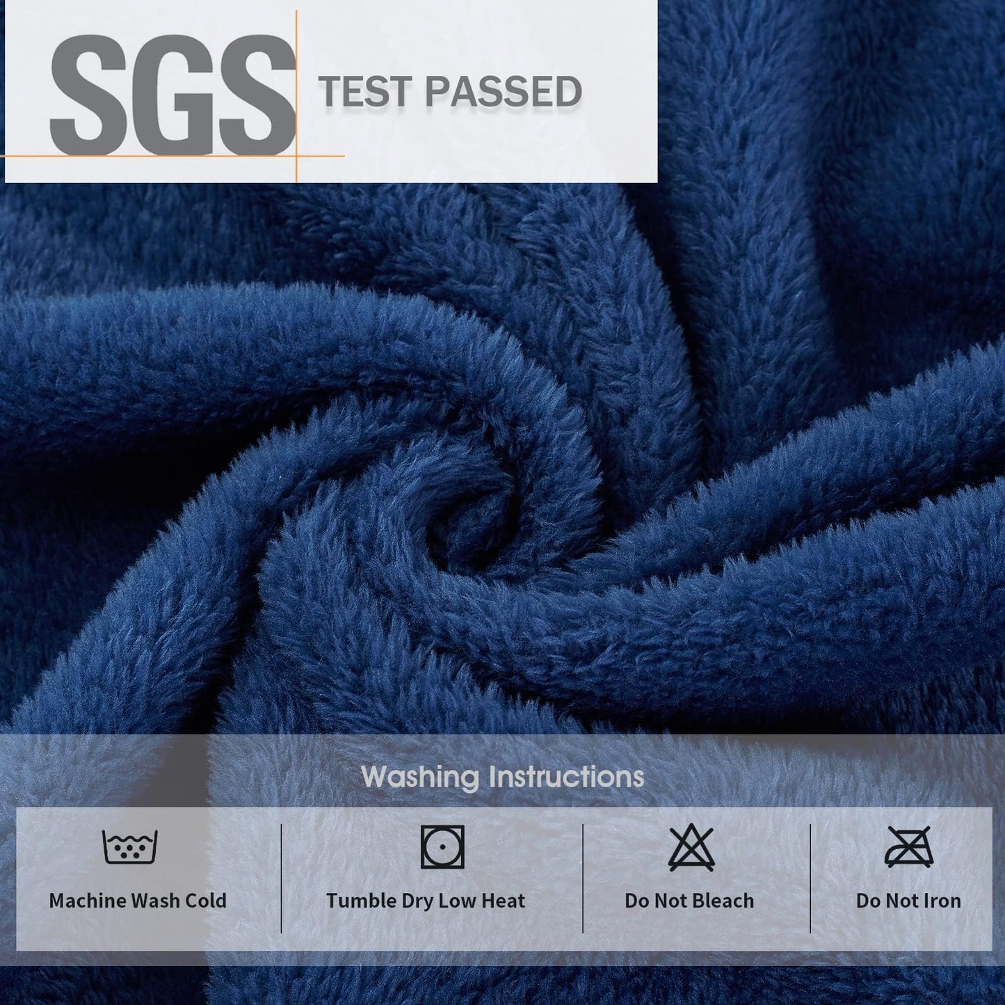 FashGudim Mens Robes Big and Tall with Hood Flannel Fleece Men Bathrobe with Hood Full Length Plush Long Robe Warm House Robe (Navy, 4XL)