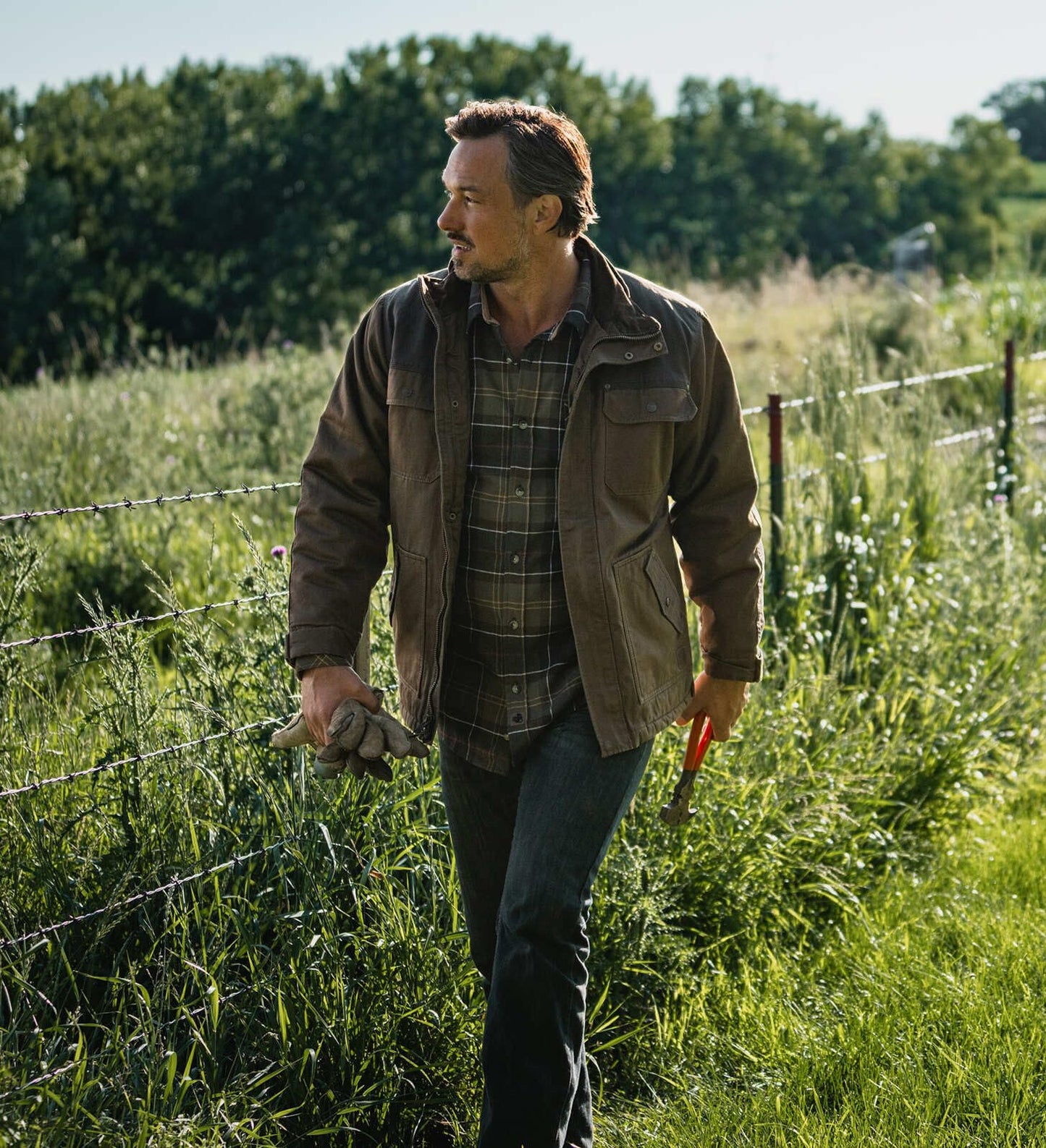 Legendary Whitetails Men's Big Barn Chore Coat Vintage Work Jacket Waxed Cotton Water Resistant, Rawhide, 3X-Large Tall