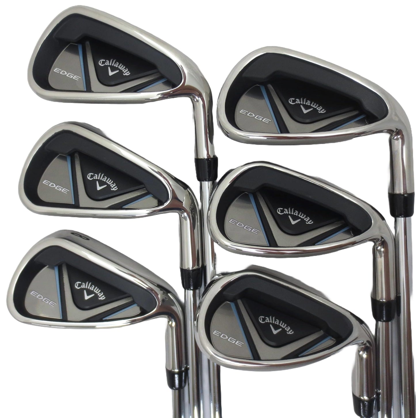 Callaway Tall Mens Complete Golf Set Driver, Wood, Hybrid, Irons, Odyssey Putter Stiff Flex +1 inch Length