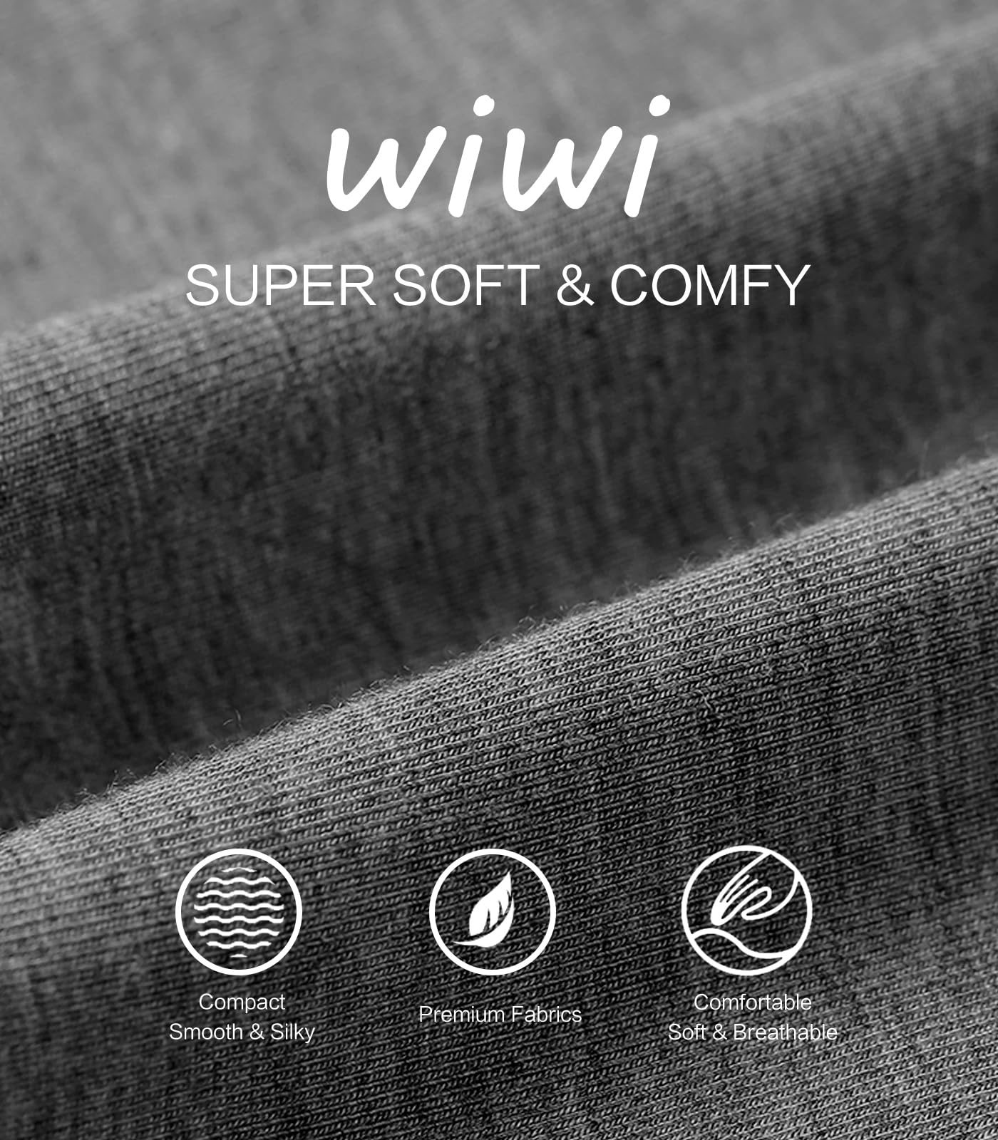 WiWi Bamboo Viscose Pajama Pants for Men Tall Sleep Bottoms Big Warm Long Pj Lightweight Lounge Sweatpants S-XXL, Dark Heather Grey, Medium