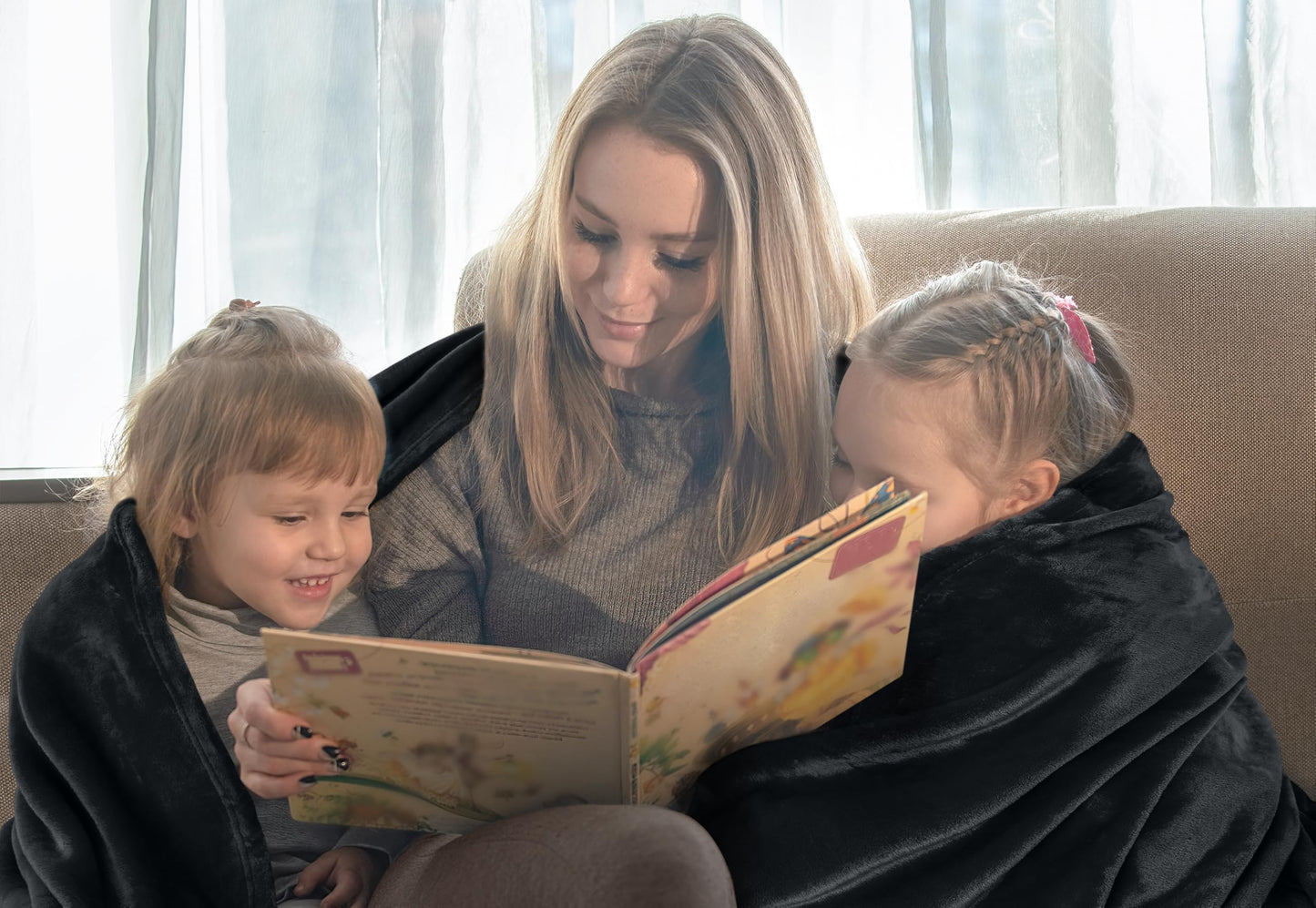 Utopia Bedding Fleece Blanket Twin XL Size Black 300GSM Luxury Anti-Static Fuzzy Soft Microfiber Dorm Bed Blanket (90x76 Inch)