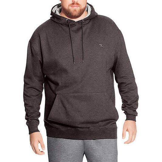 Champion Big and Tall Hoodies for Men - Fleece Pullover Sweatshirt Mens Hoodie Charcoal Heather