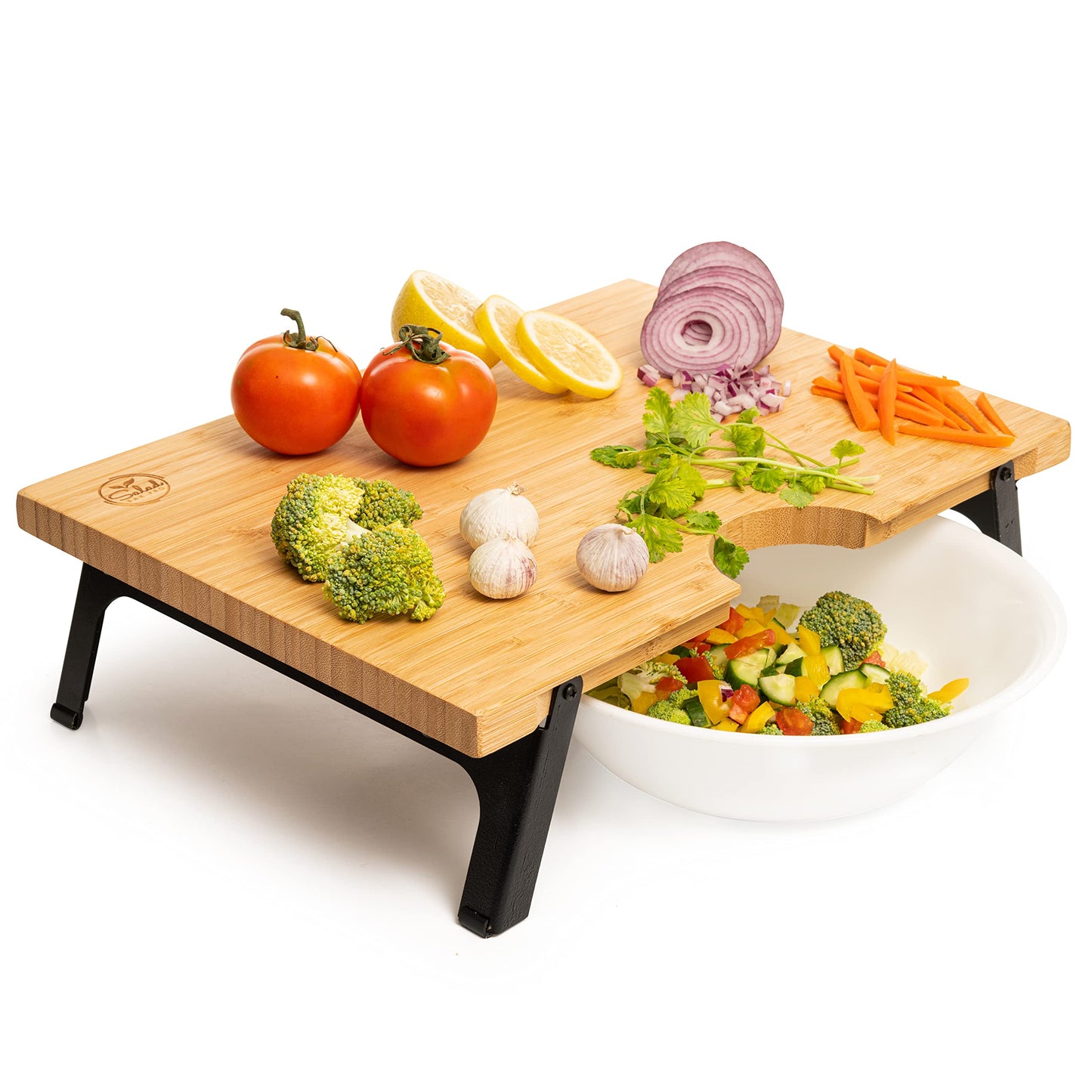 Raised non-toxic non-slip 16" x 12" cutting board (4.5" height)