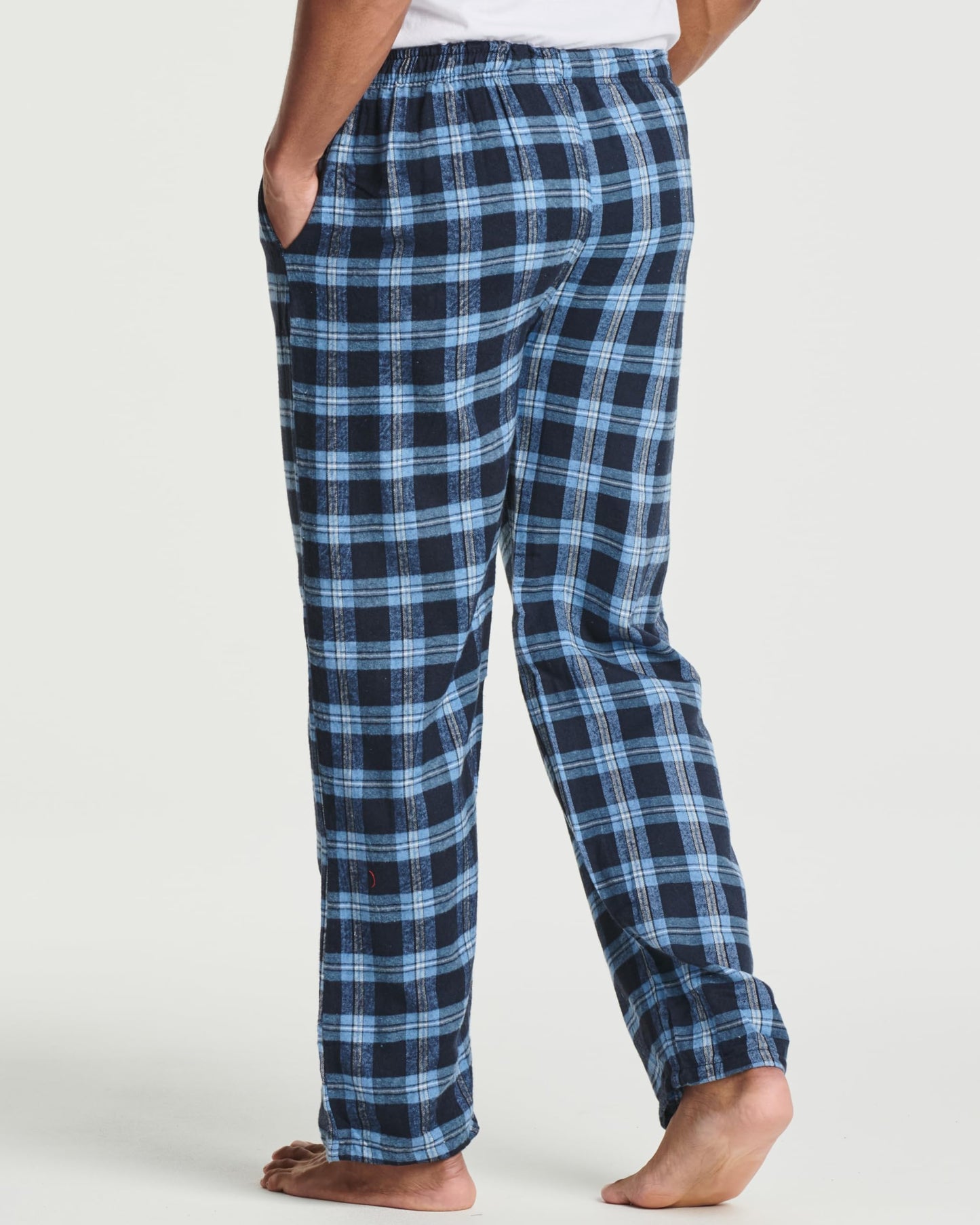 Real Essentials 3 Pack Mens Big & Tall King Size Pajama Pants Cotton Soft Pajamas Men Flannel Bottoms Fleece Buffalo Plaid Pj Lounge Pants Sleepwear Pijamas Hombres Woven - Set 4, 4x Tall