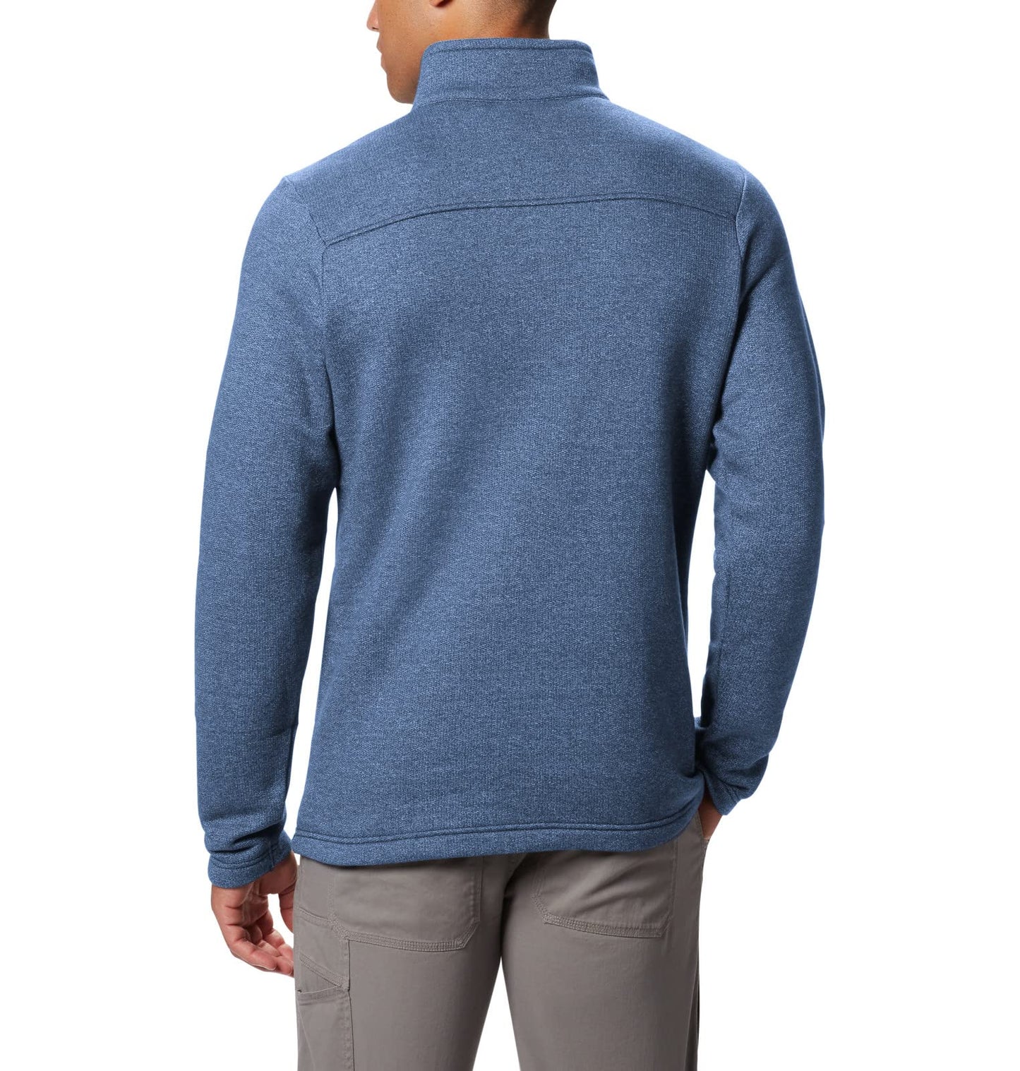 Columbia Men's Great Hart Mountain III Half Zip, Bluestone Heather, 4X Tall