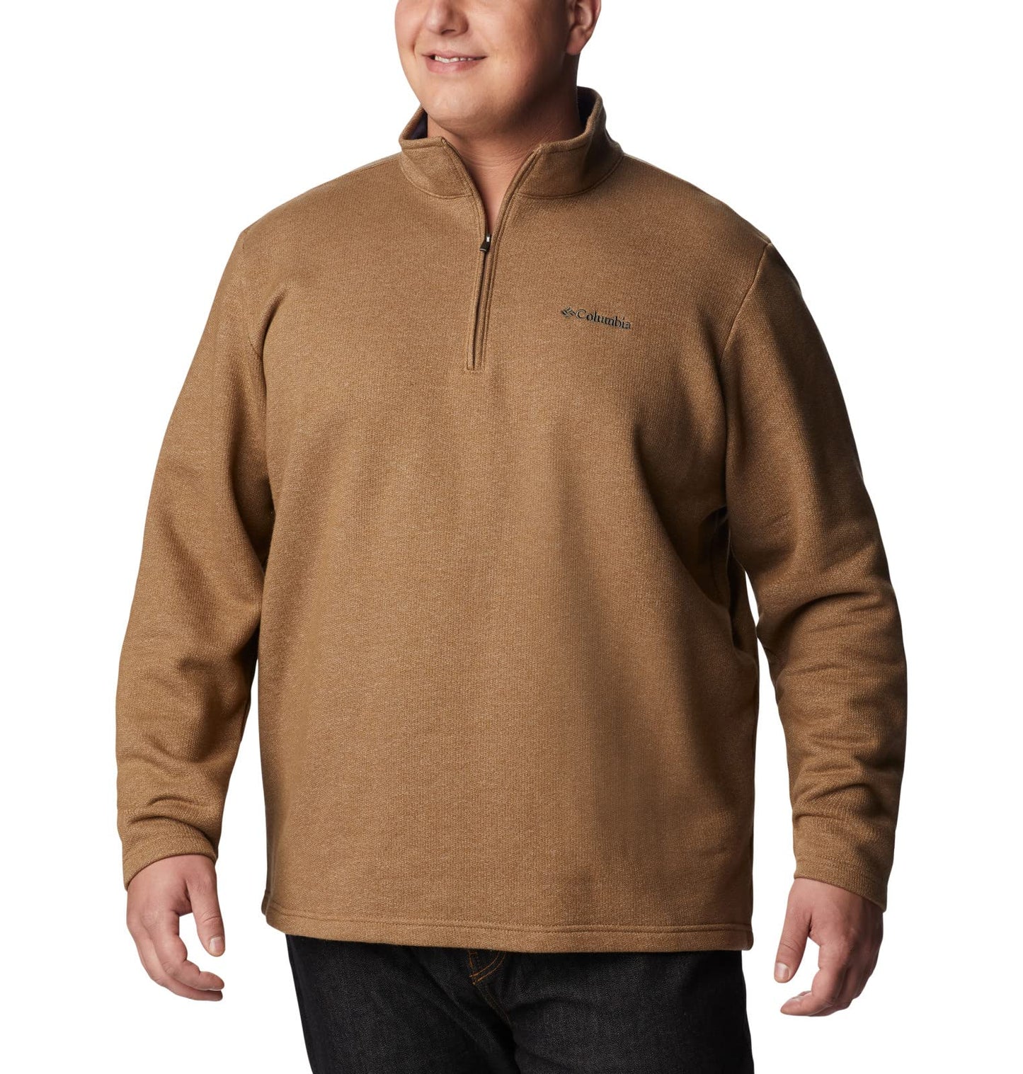 Columbia Men's Big-Tall Great Hart Mountain™ III Big & Tall Half Zip Sweater, -delta heather, 4XT