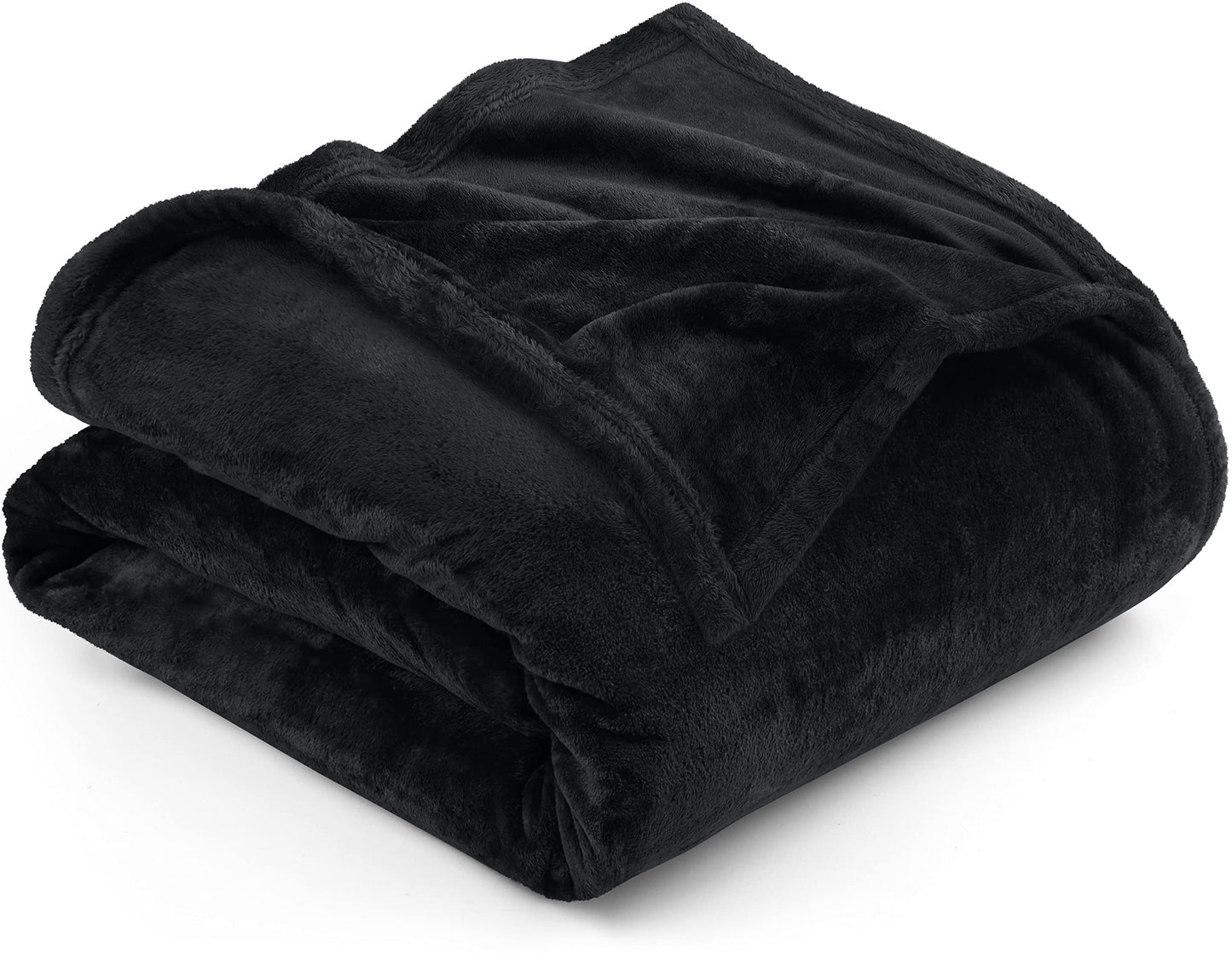 Utopia Bedding Fleece Blanket Twin XL Size Black 300GSM Luxury Anti-Static Fuzzy Soft Microfiber Dorm Bed Blanket (90x76 Inch)