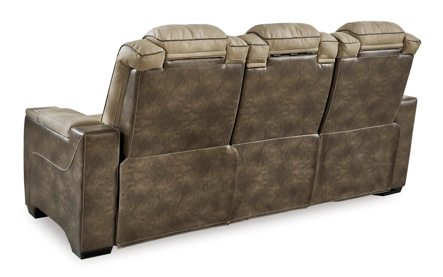 Signature Design by Ashley Next-Gen DuraPella Power Reclining Sofa with Adjustable Headrest, Sand
