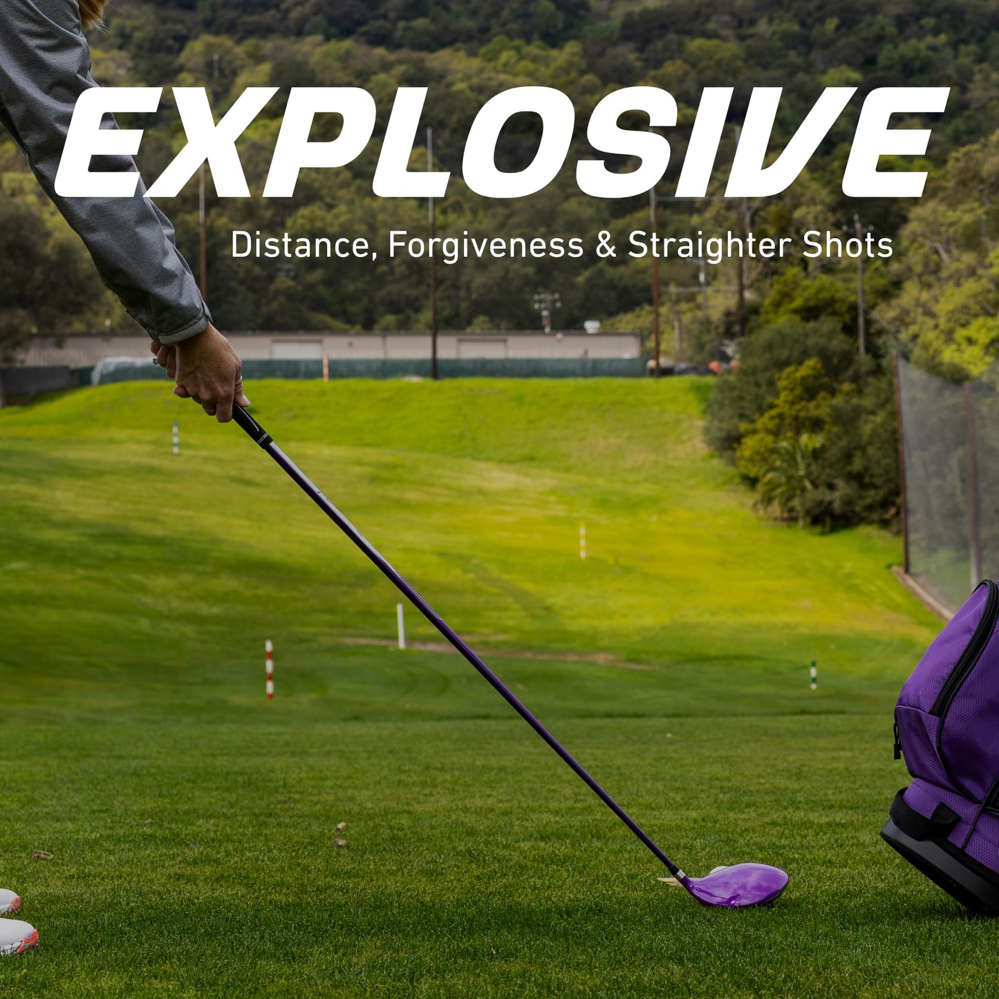 Precise M5 Womenβs Golf Clubs Set β Complete Right-Handed Set with Titanium Driver, S.S. Fairway & Hybrid, 5-PW Irons, Putter, Stand Bag & Headcovers β Graphite Shafts β Purple β Petite/Standard/Tall