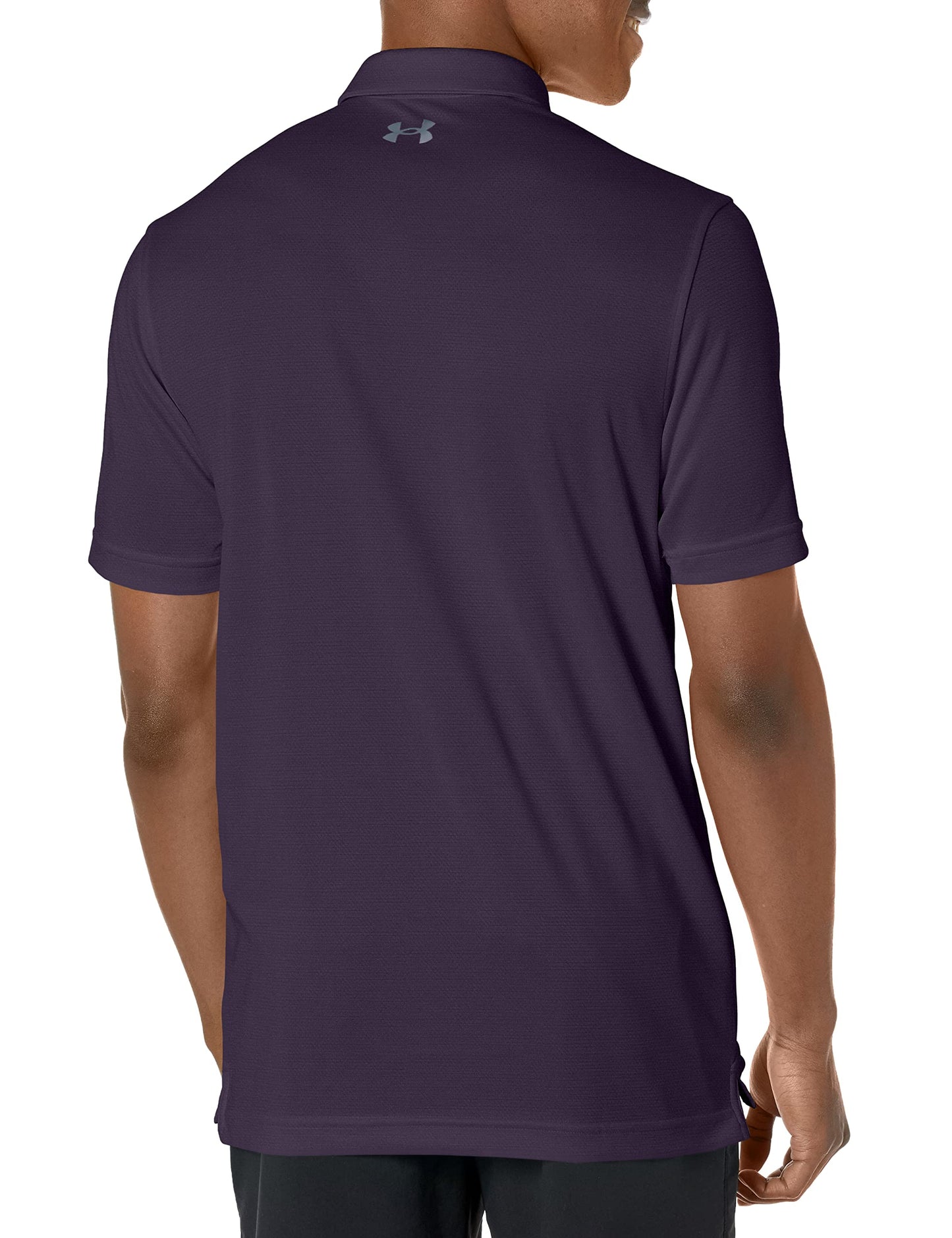 Under Armour Men's Tech Golf Polo, (541) Tux Purple / / Pitch Gray, Small Tall