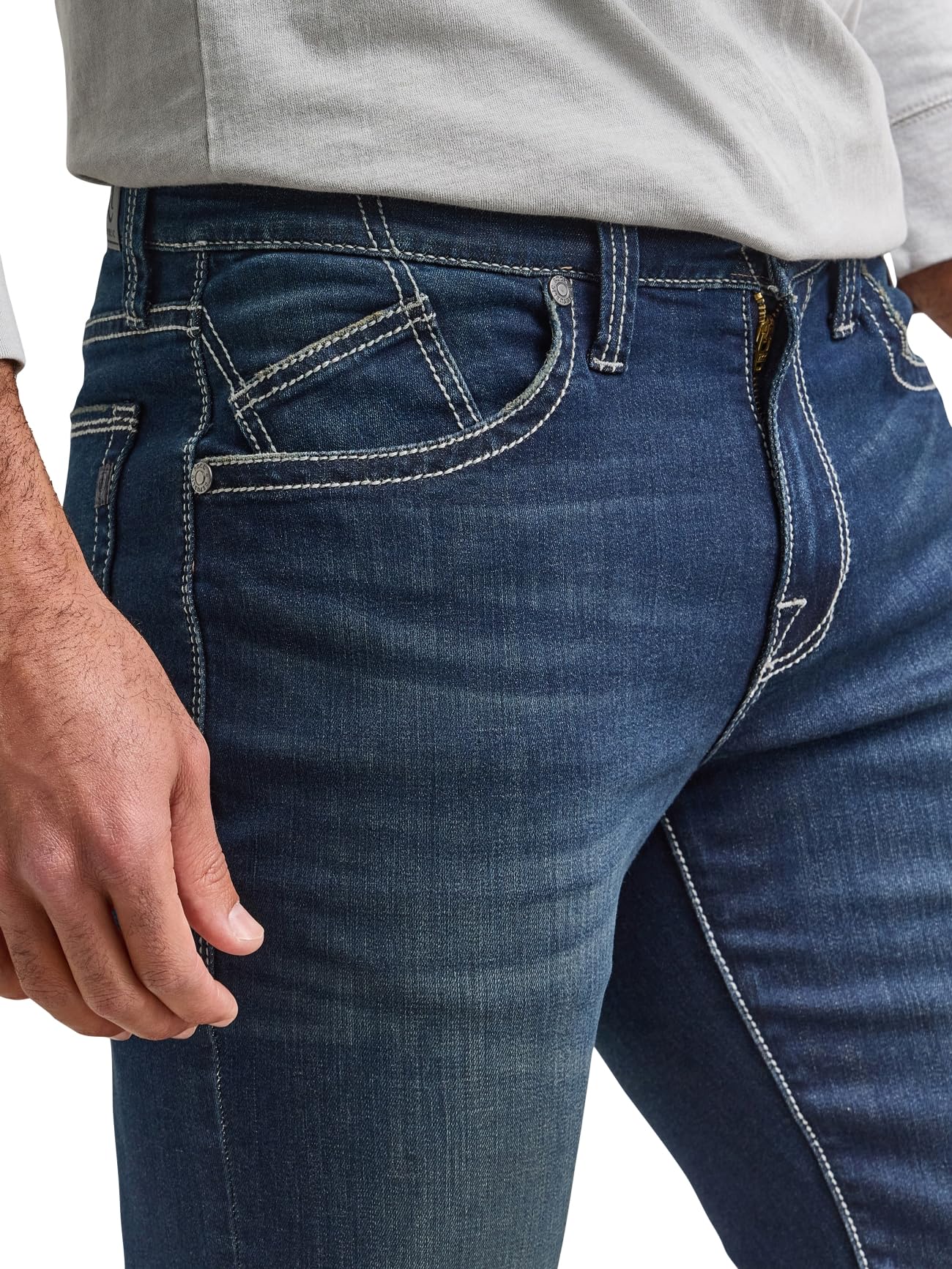 Rock & Republic Men's Mid-Rise Bootcut Jean, One Hunnid, 34W x 36L