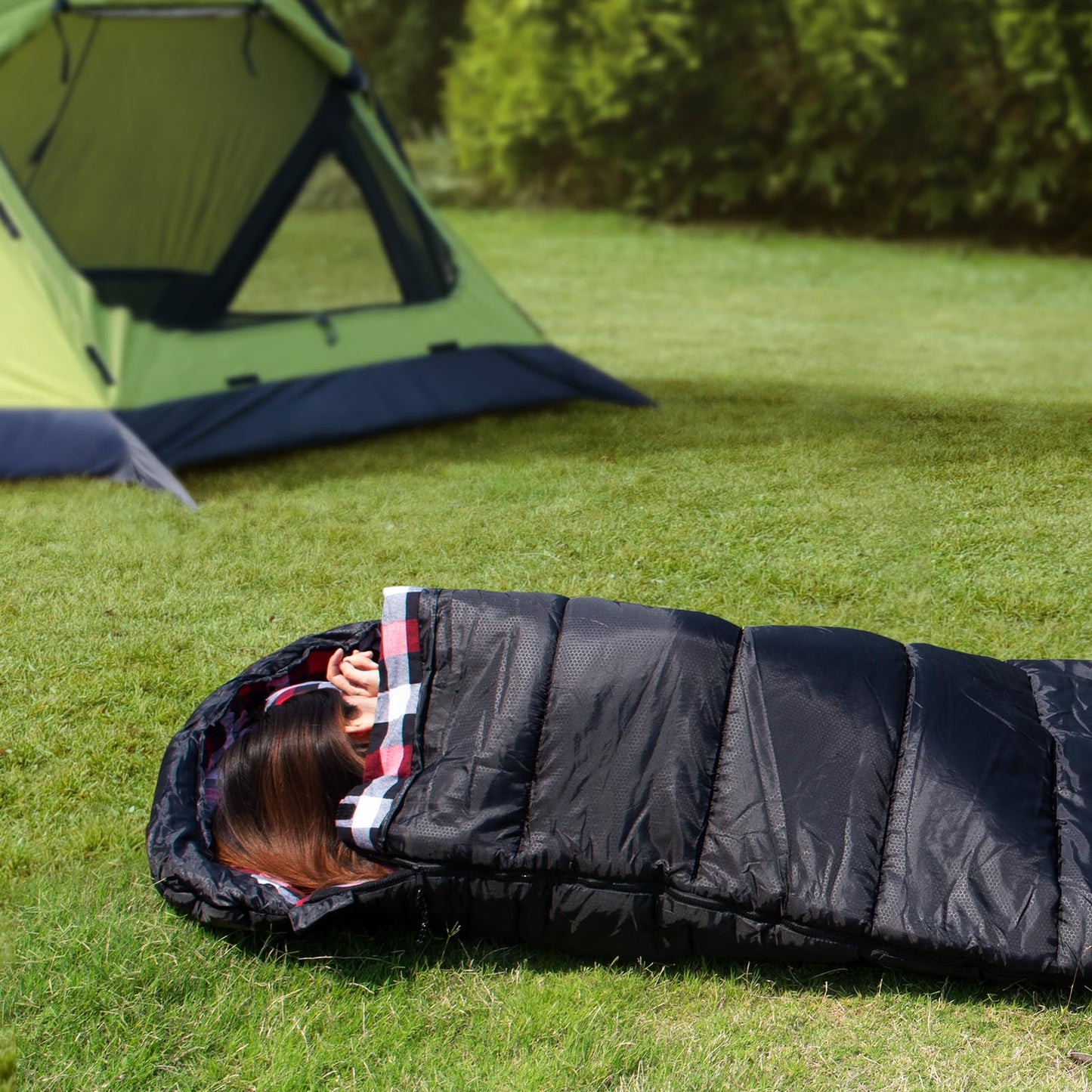 Extra Long (7'6") Flannel Sleeping Bag Cold Weather: 0 Degree