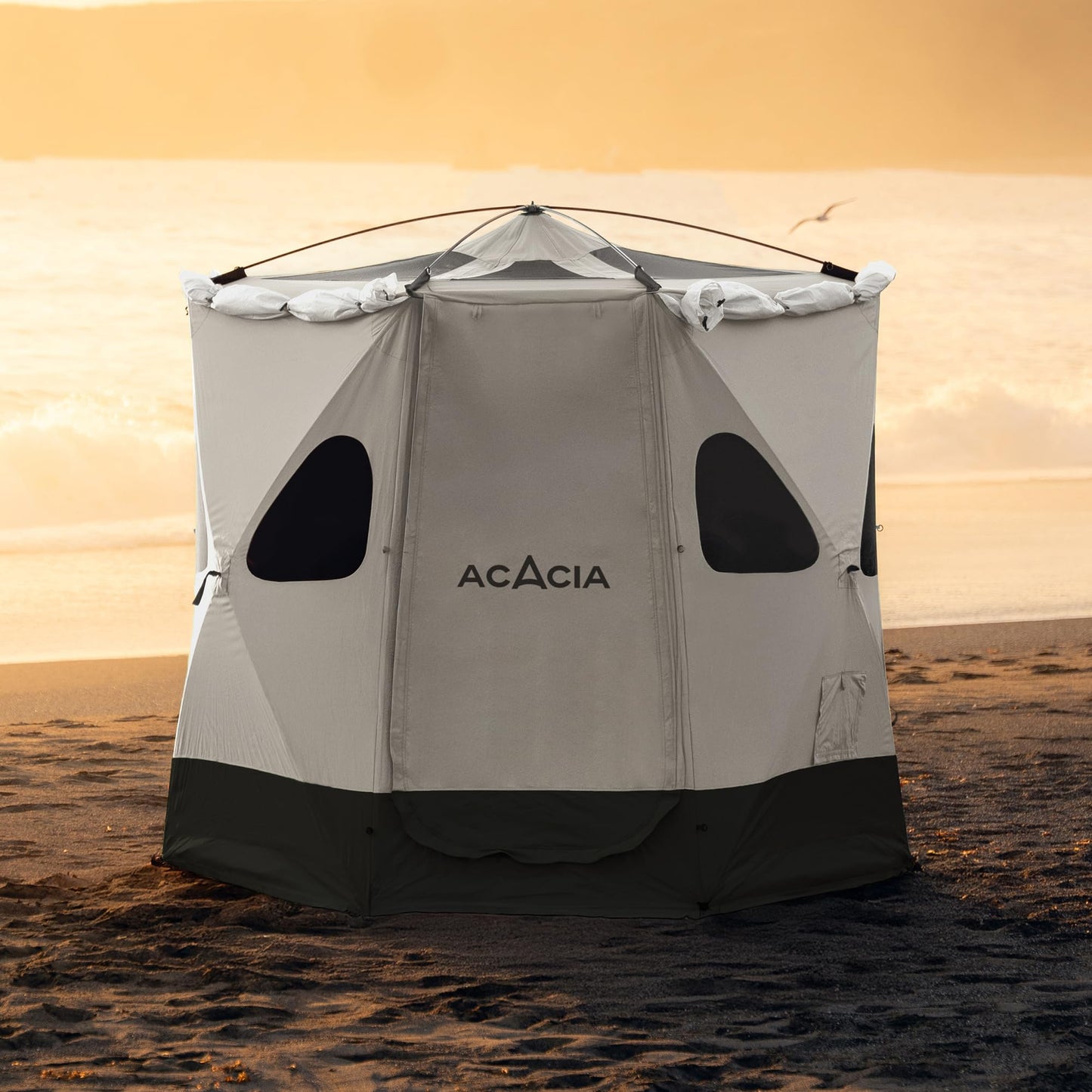 Acacia Camping Tent | 2-3 Person Pop Up Tents for Camping | Lightweight & Durable Beach Tent | Level 7 Wind Resistance, UPF 50+ | Quick Setup for Camping & Backyard, Moonstone