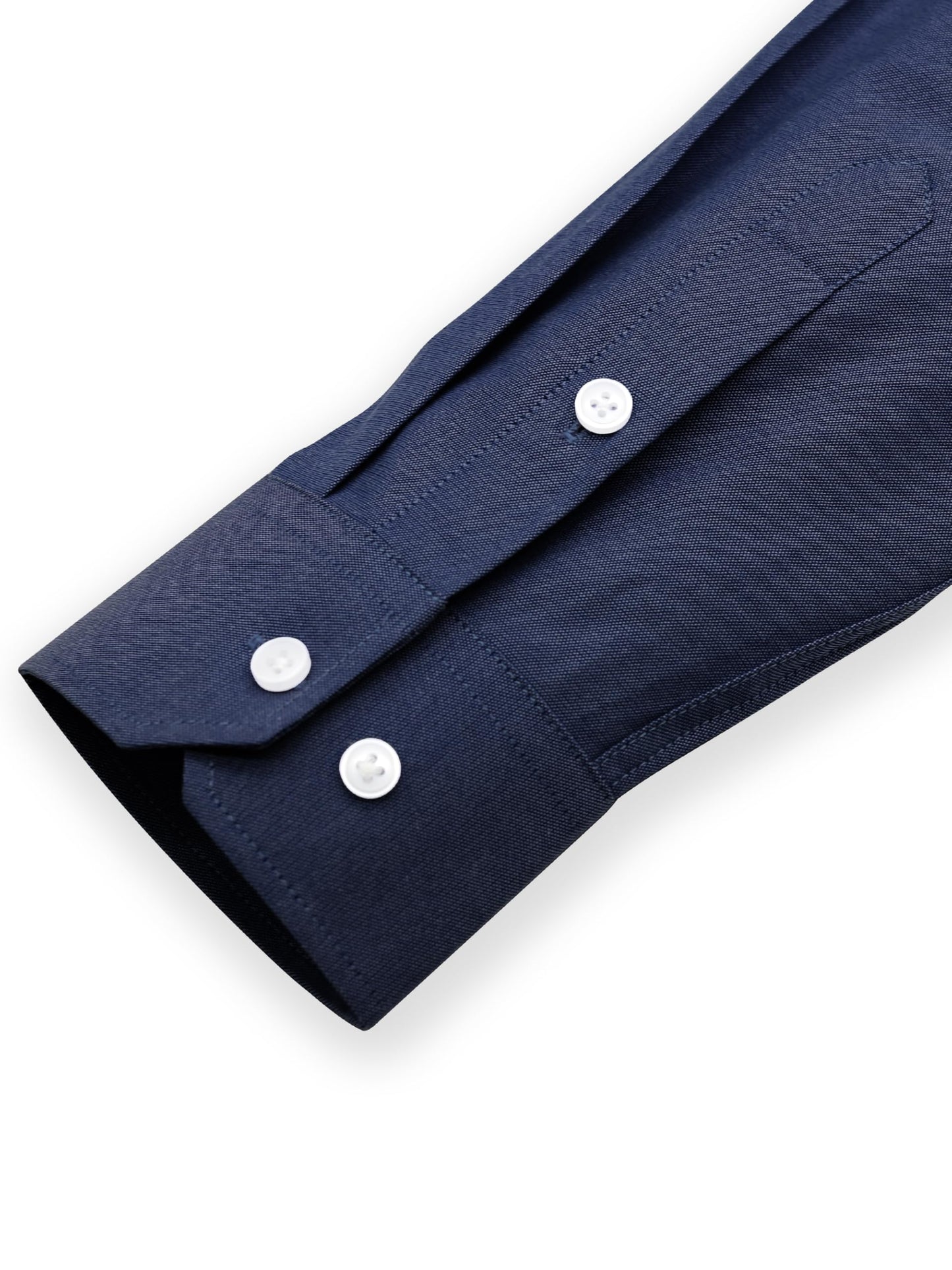 GIANZEN Navy Blue Shirt for Men Mens Dress Long Sleeve Shirts Men's Button Down Big and Tall Business Casual Collar Up Oxford Navy Blue Size L Tall