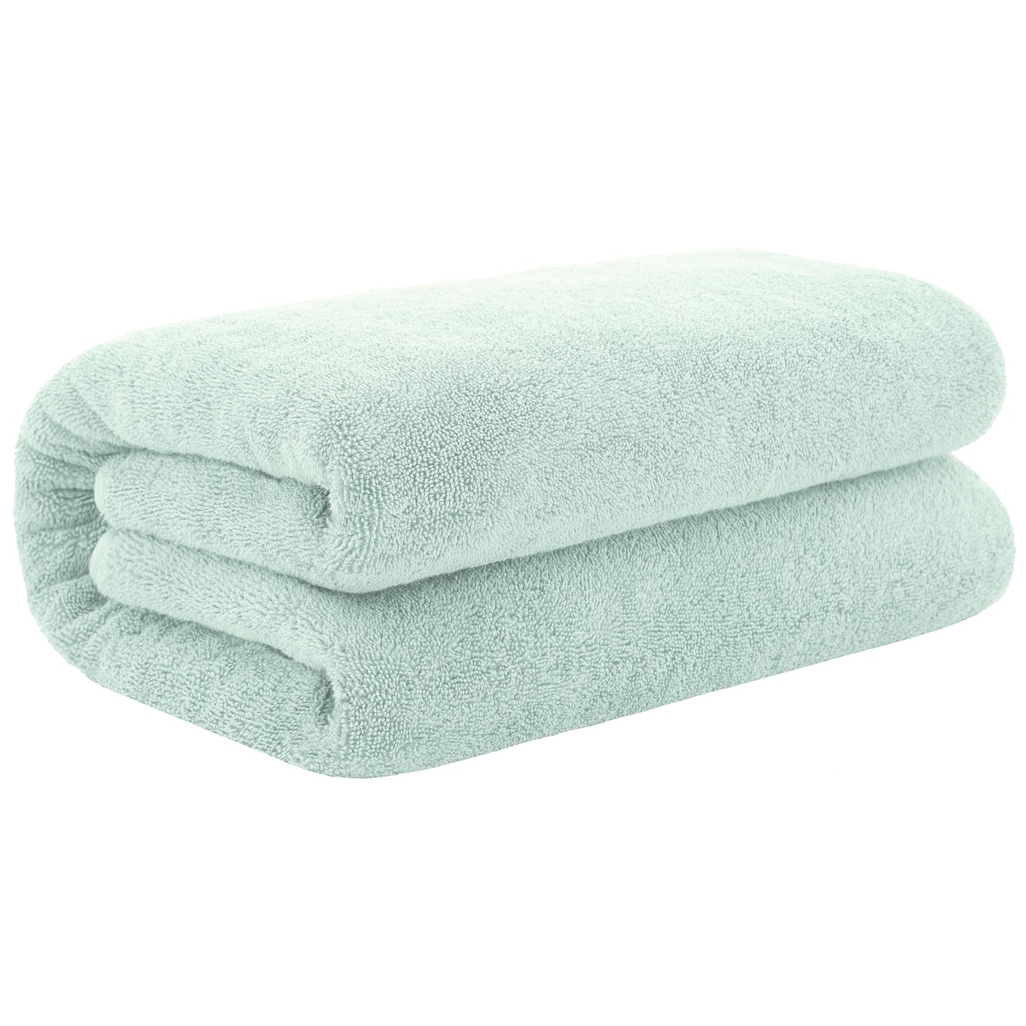 Cotton Paradise 100% Cotton 40x80 Oversized Bath Sheet, Extra Large Turkish Bath Towels for Bathroom, Mint Green Bathsheet