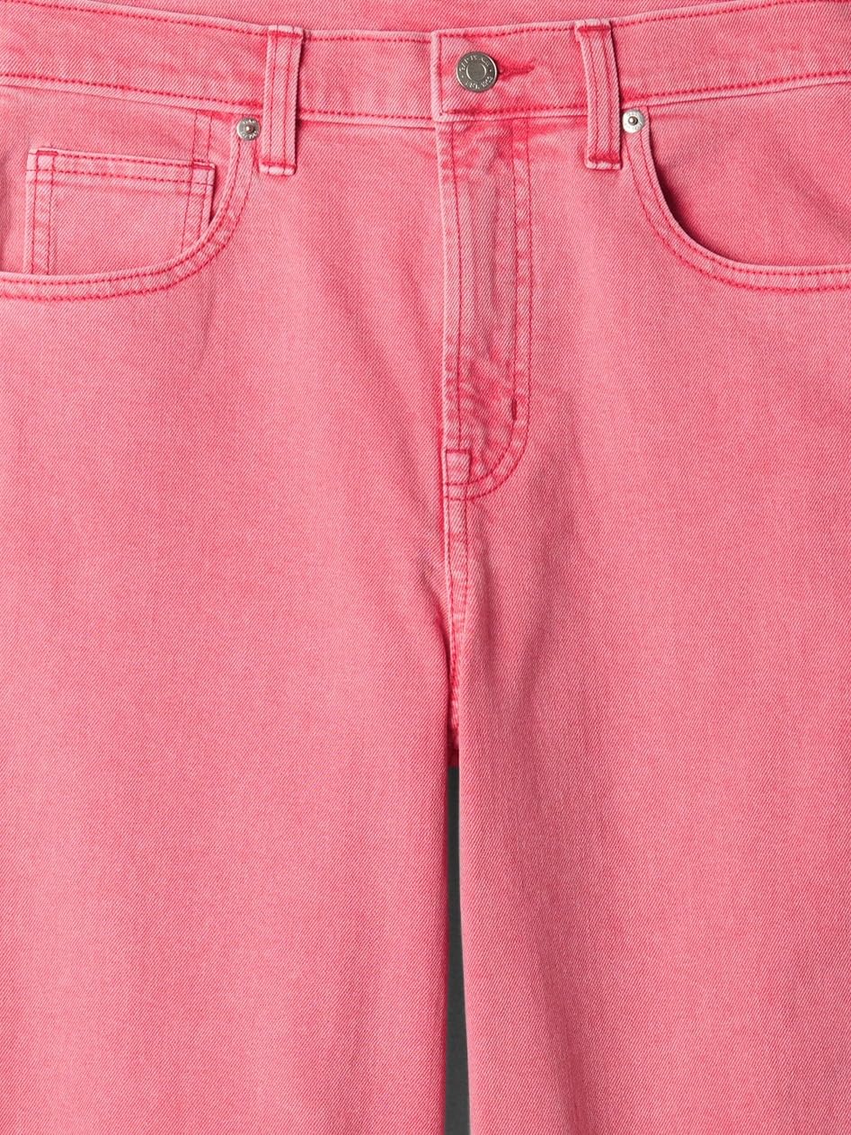 GAP Womens High Rise Wide Leg Jeans Candy Coral 31