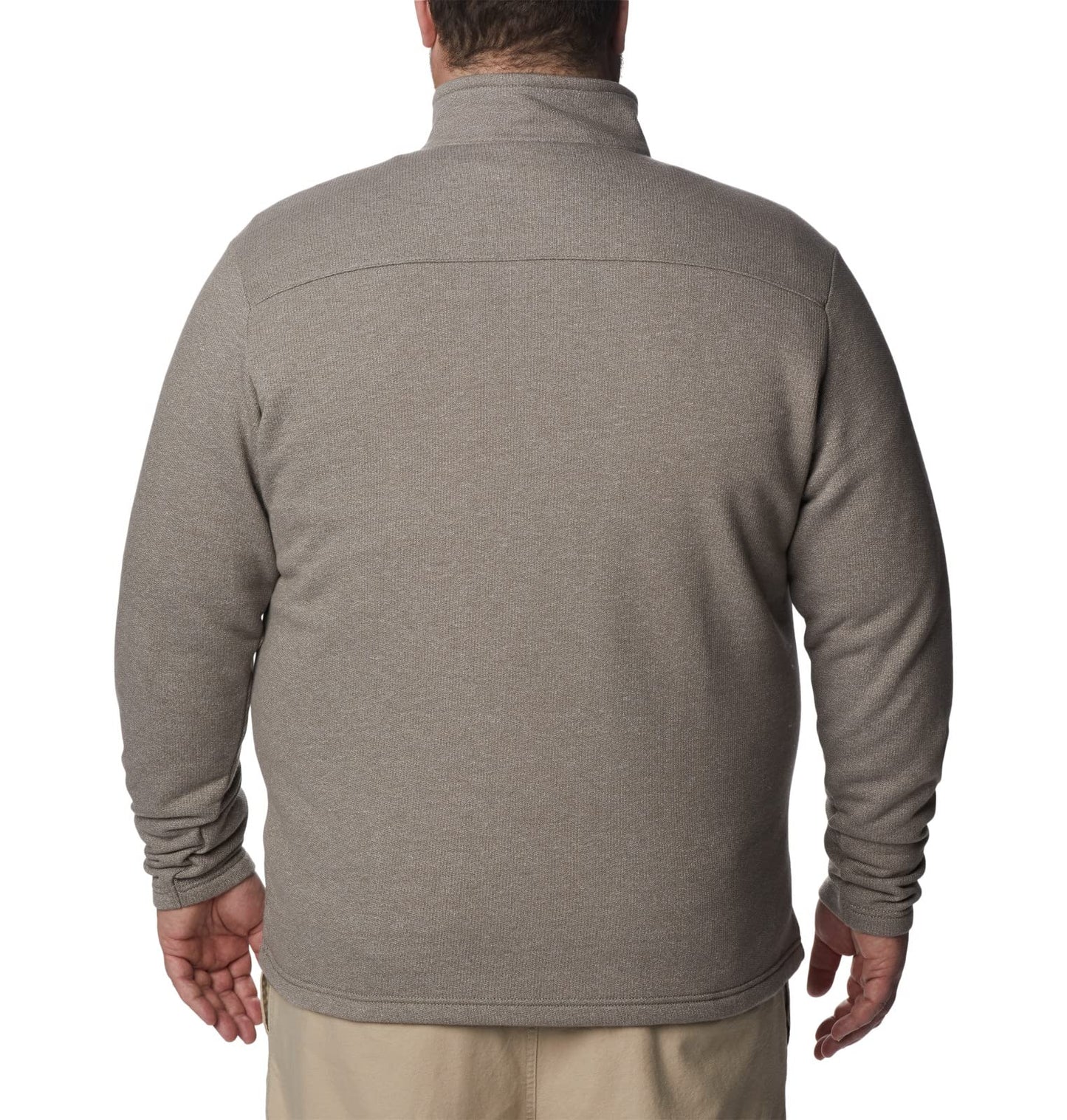Columbia Men's Great Hart Mountain III Half Zip, Boulder Heather, 4X Tall