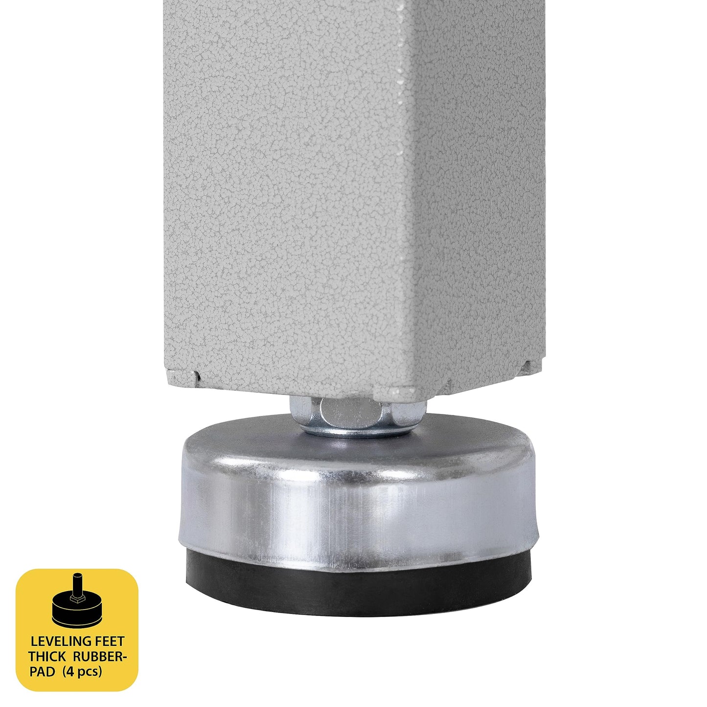 Seville Classics UltraHD Heavy Duty Workbench Table w/Solid Wood Top, 1000 lbs. Weight Capacity Workstation for Garage, Warehouse, Workshop, Granite, 60" W x 24" D x 28.5" to 42" H Desktop