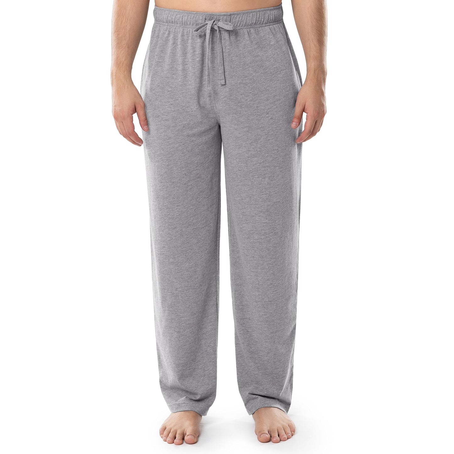 IZOD Men's Jersey Knit Sleep Pant, Grey Heather, X-Large Tall