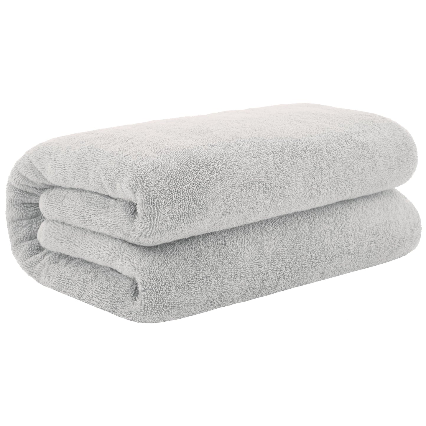 Cotton Paradise 100% Cotton 40x80 Oversized Bath Sheet, Extra Large Turkish Bath Towels for Bathroom, Silver Grey Bathsheet